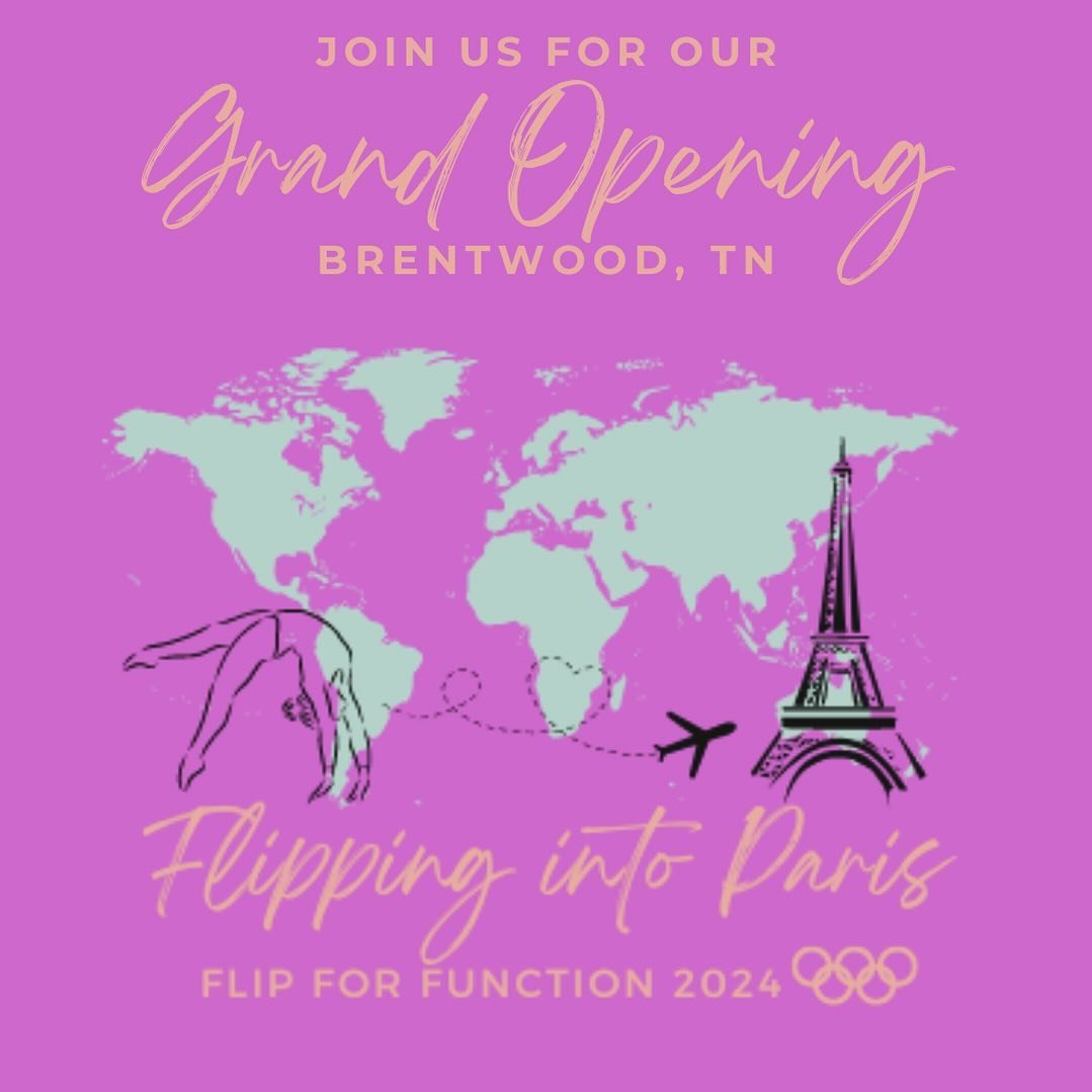 It&rsquo;s an OLYMPIC YEAR and we have a NEW LOCATION to celebrate!

So why not ring in this next chapter with a fun filled OLYMPIC THEMED GRAND OPENING!

Mark your calendars for June 15 in Brentwood, TN. We have a lot of FUN and EXCITING details pla