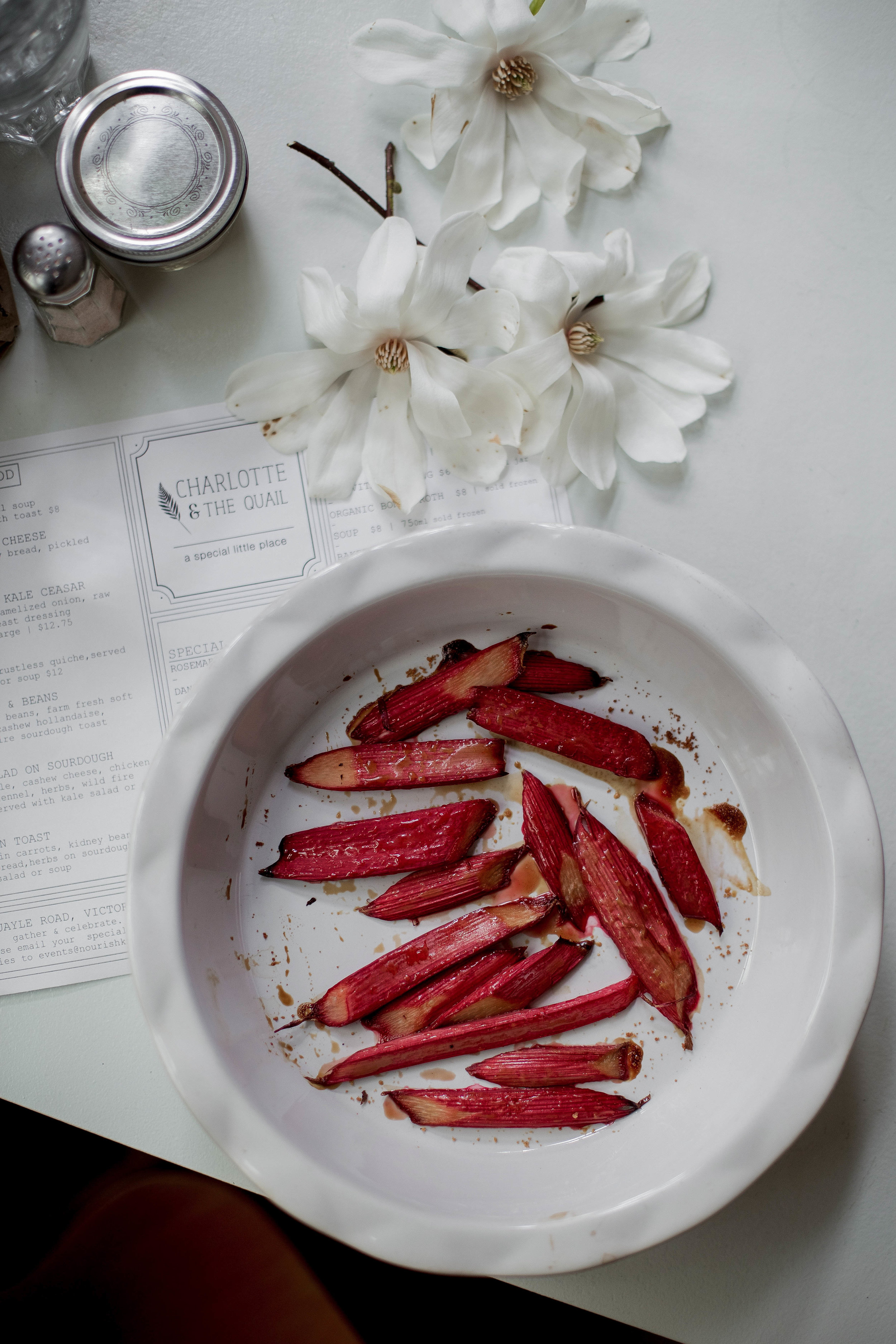 Rhubarb+is+ripe+and+the+Magnolias+are+blooming+-+perfect+time+for+baked+rhubarb+on+the+patio.jpg