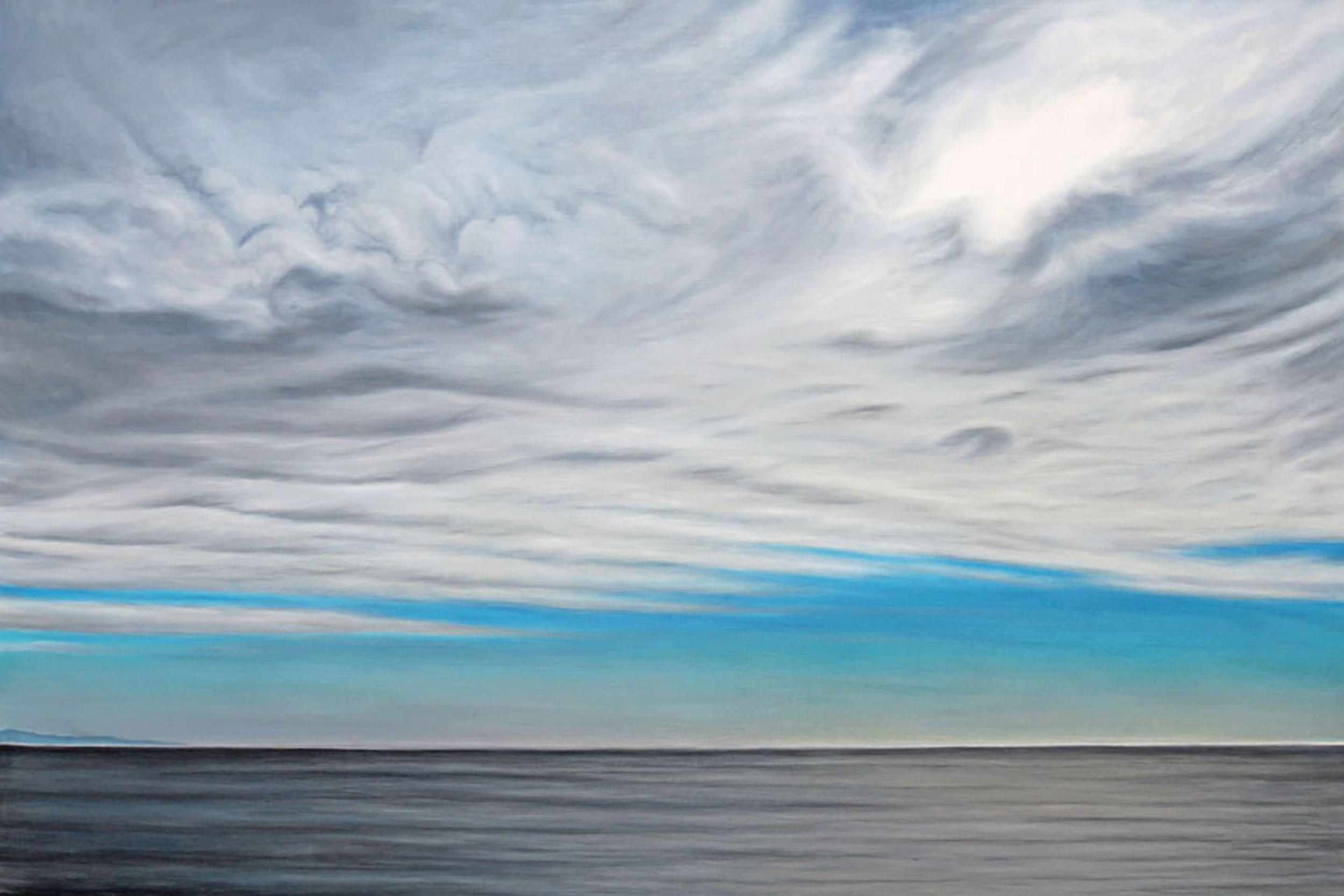  “Cloud Study”   Oil on Wood    28"x42"    Original-Available    Prints Available    