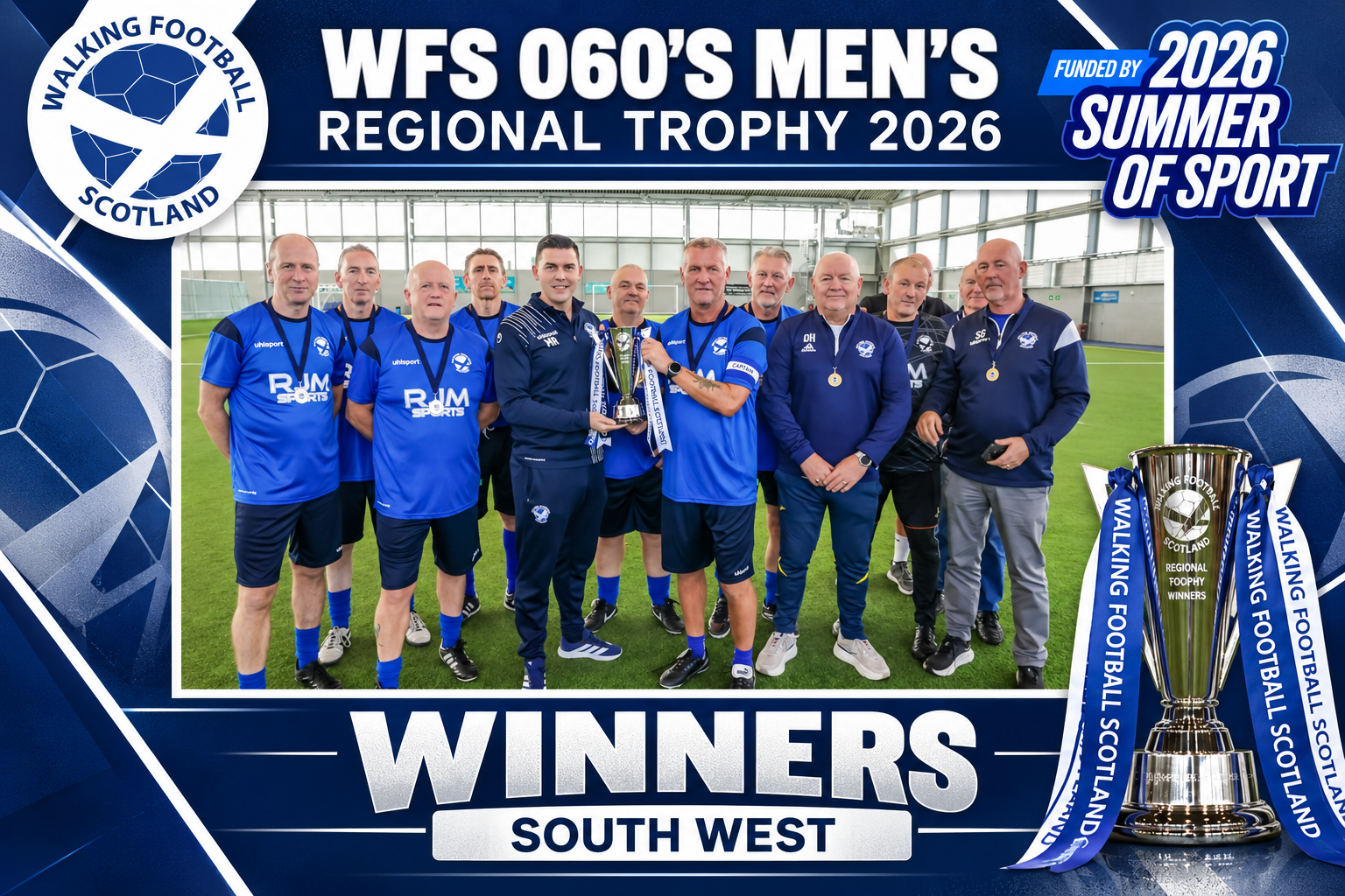 WFS O60's Men's Regional Trophy - South West Champions!