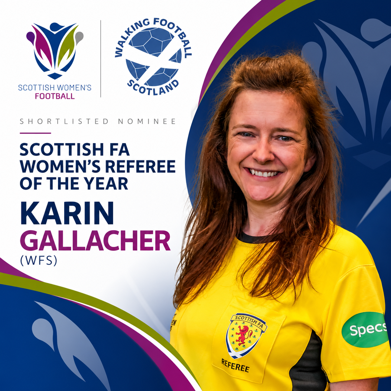 WFS REFEREE SHORTLISTED FOR NATIONAL AWARD!