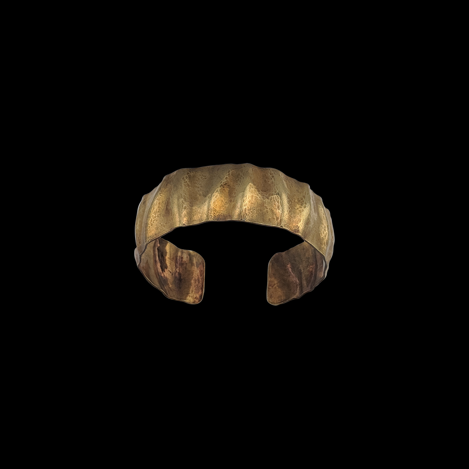 Brass Fluted Cuff