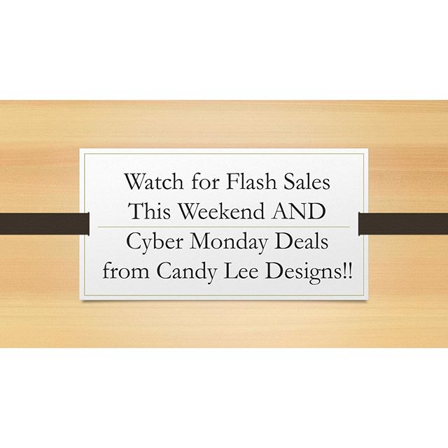 Follow @candyleedesigns to get some stellar deals this weekend!! Shop small business this holiday season!