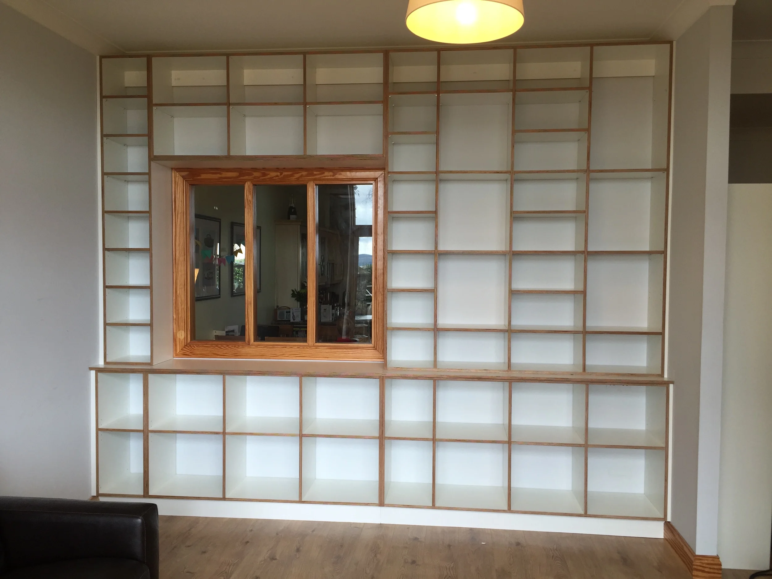 Birch Plywood and white melamine Bookcase