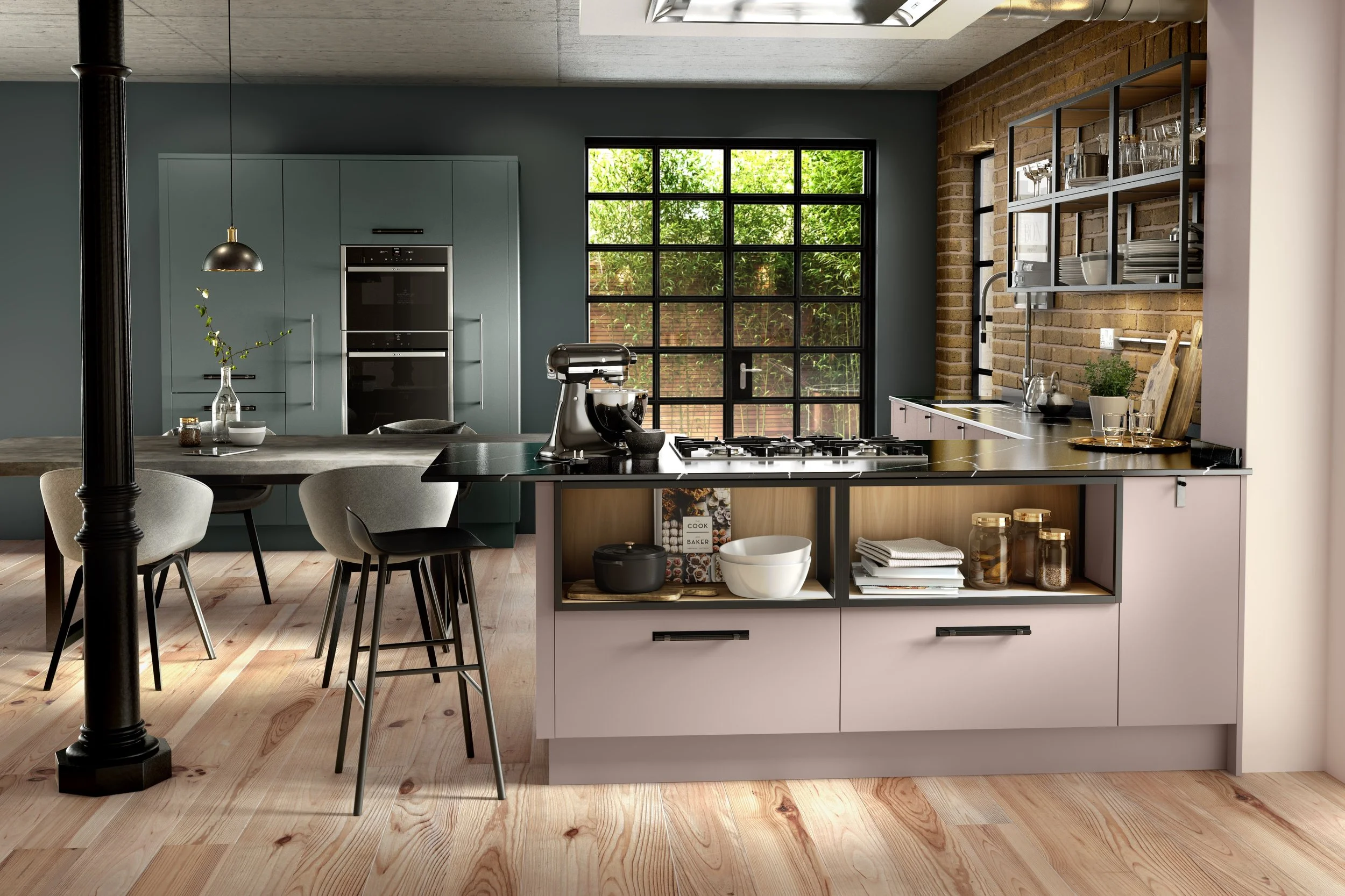 Porter Handleless Dust Grey and Dry Rose.jpeg