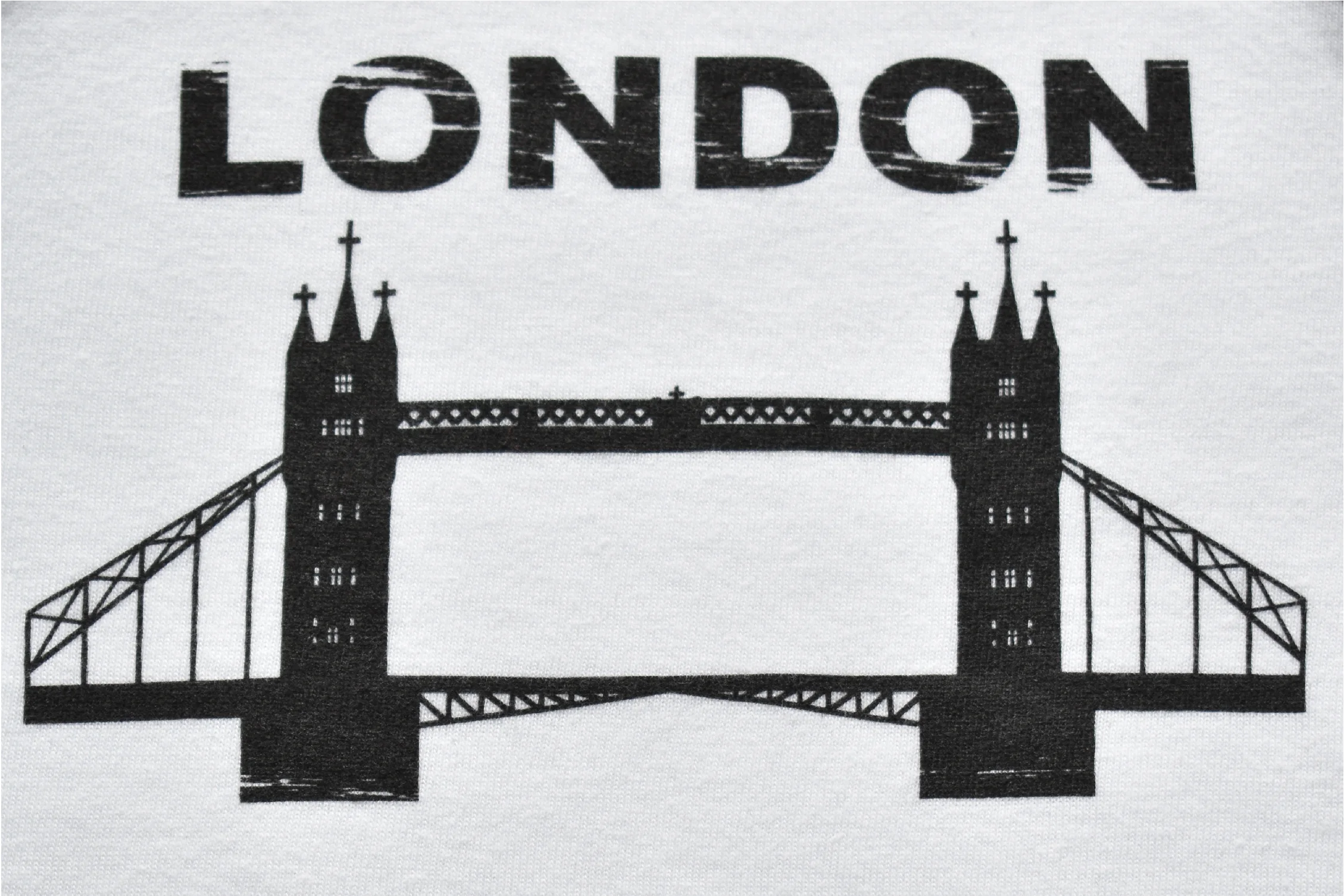 london bridge, london bridge is falling down, kids shirt, kids raglan, kids baseball tee, white tee, recycled material, cotton, graphic tee detail