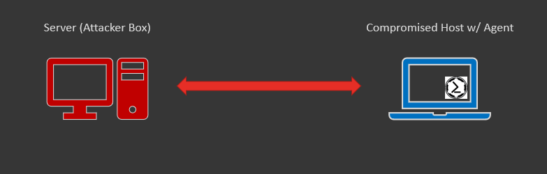 The minimum infrastructure to establish a command and control channel.
