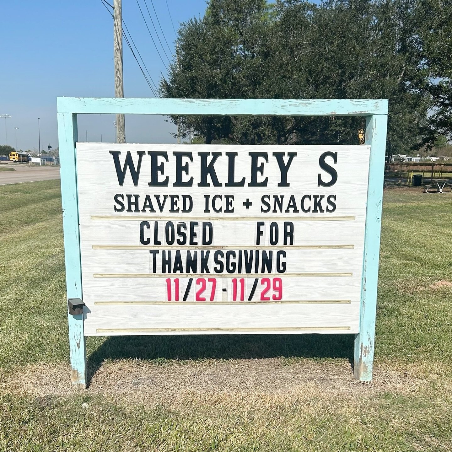 Closed Wednesday-Friday this week!! HAPPY THANKSGIVING!
