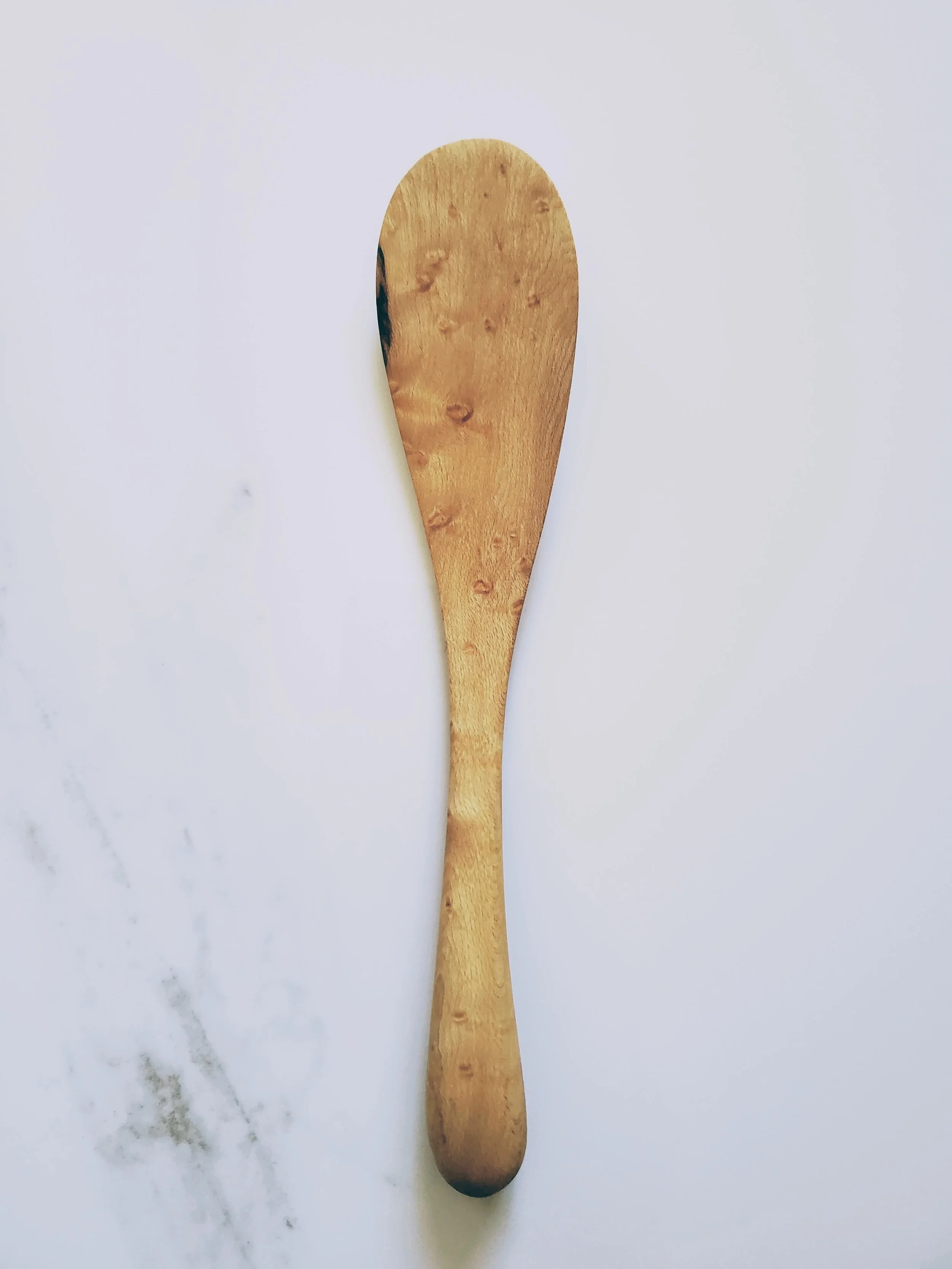 Handcrafted Wooden Petite Rounded Stir Fry Spoon