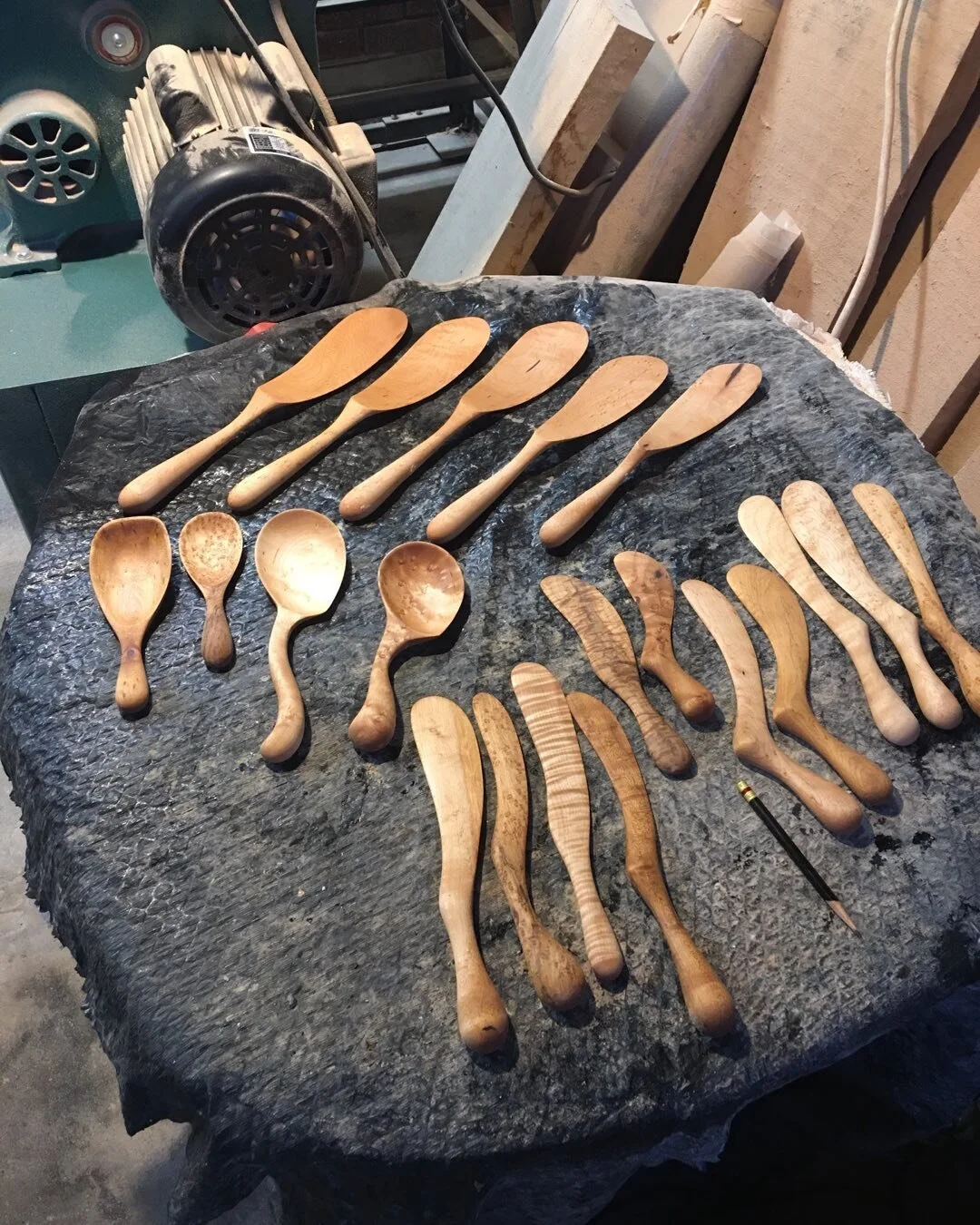 Getting ready to mark them.