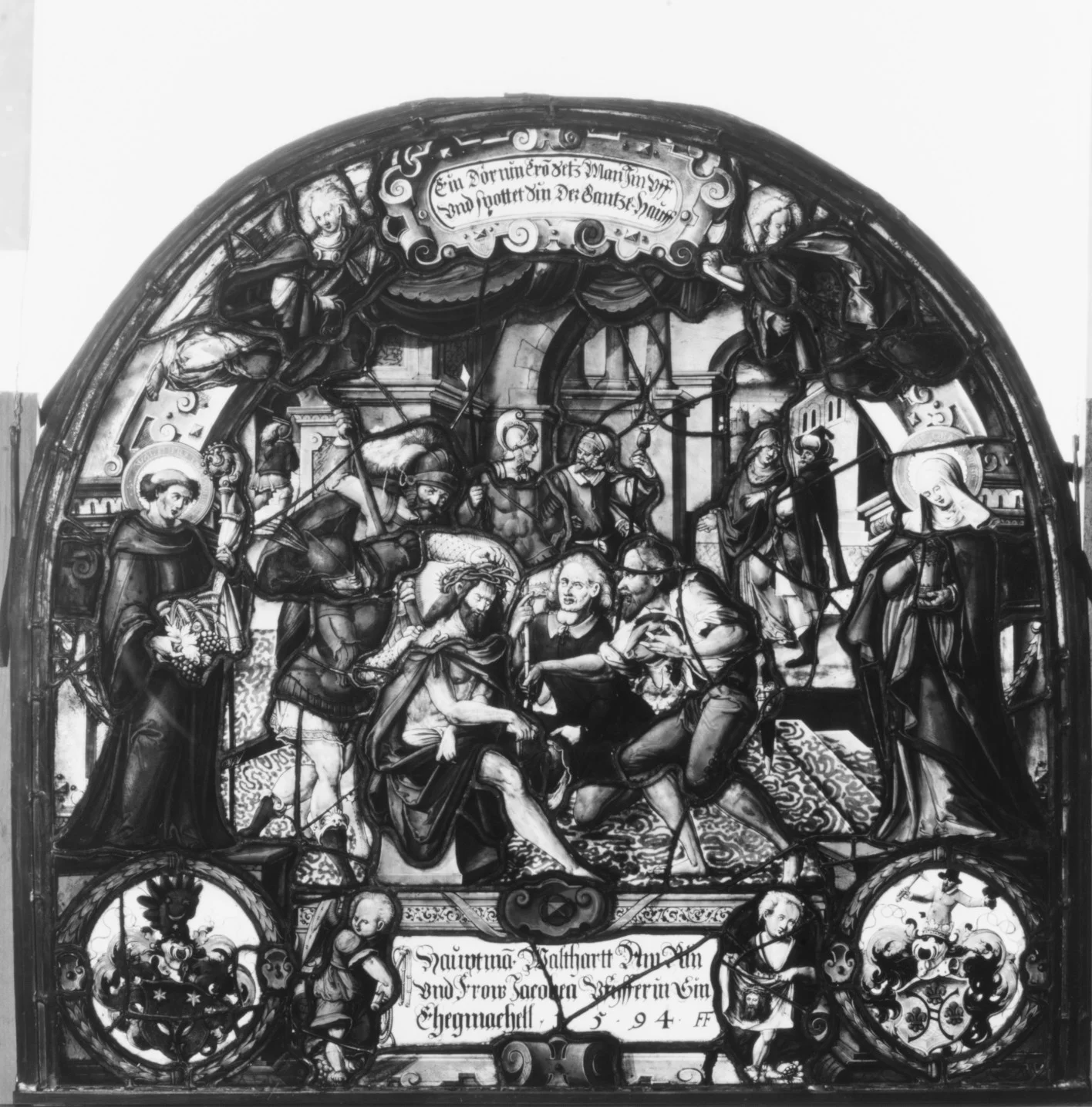 The Mocking of Christ Painted by Franz Fallenter (1594). This picture is, perhaps, one of the more ambiguous examples. Image in the Public domain.