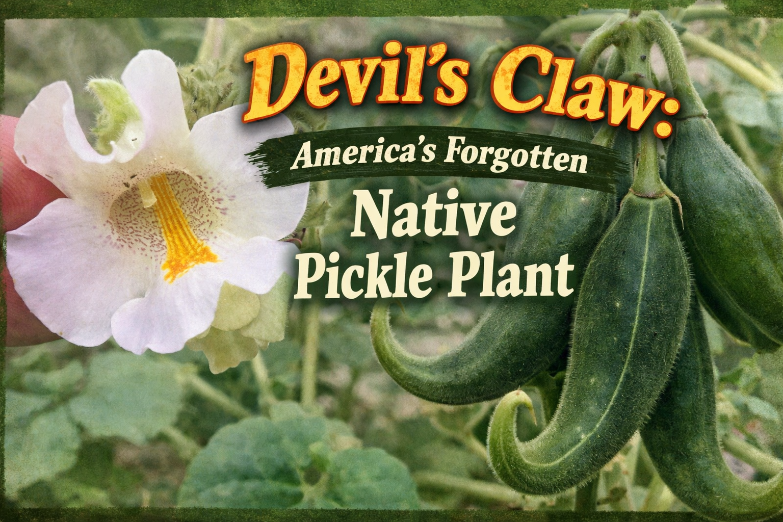Devil's Claw: America's Forgotten Native Pickle Plant