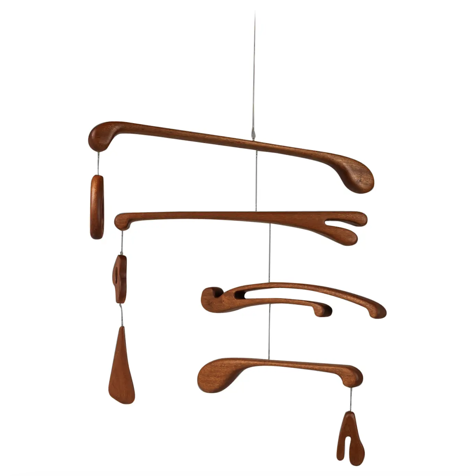 Hand-carved Mahogany Mobile