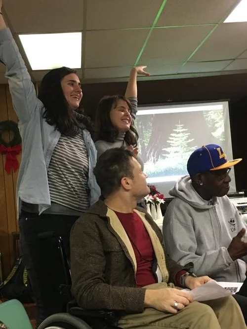 Evangeline (top left) during our L'Arche community retreat in January