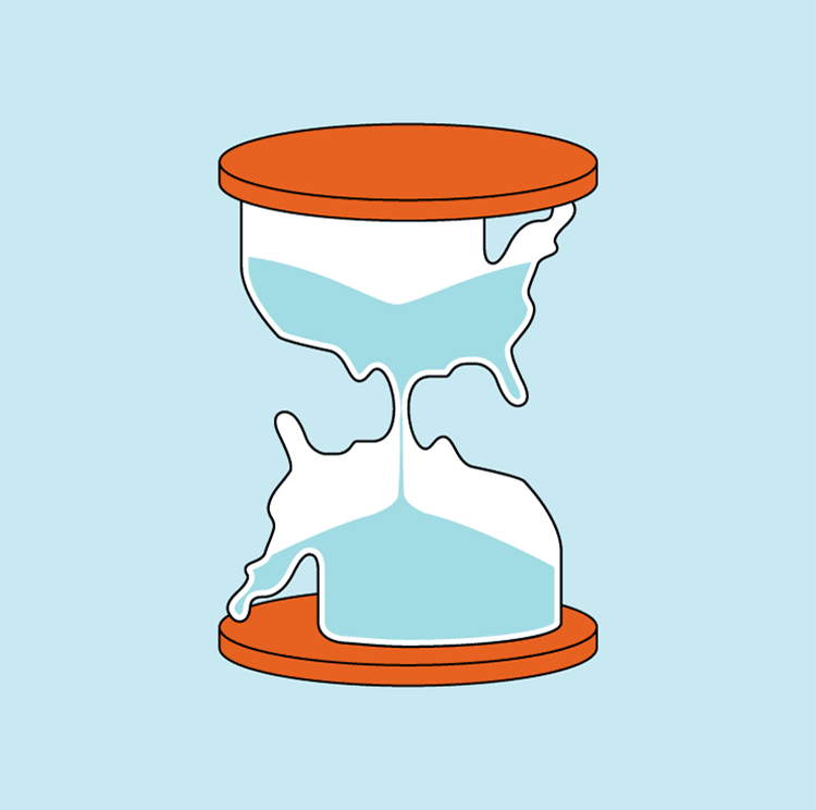 Detail from a series of infographics on American women’s struggles with free time. Real Simple , Art Director: Jamie Dannecker