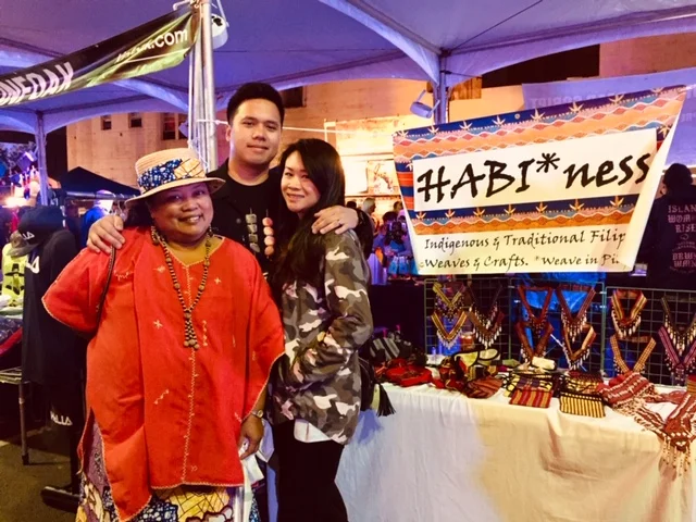 HABIness owner and dreamweaver Rachel Lozada with son Andres and his wife Jojo at UNDSCVRD’s October night market.