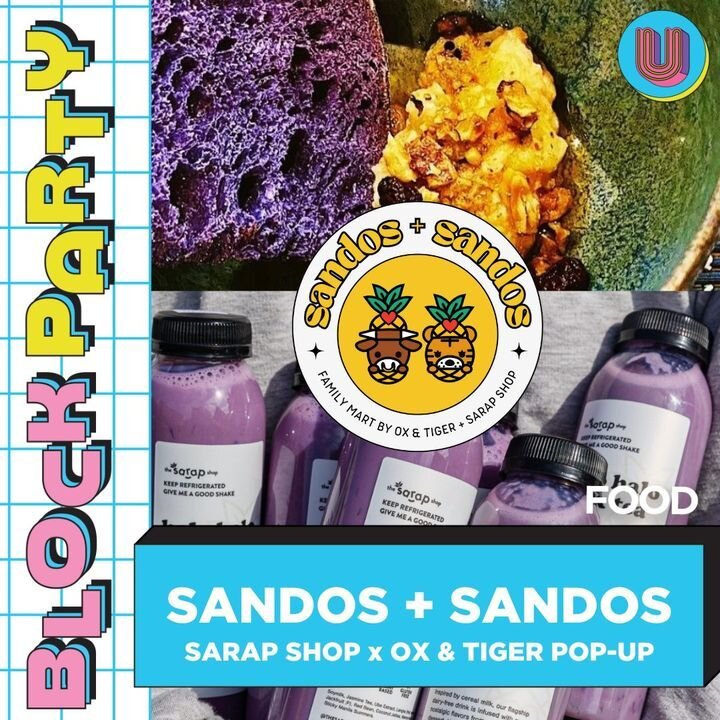 Our finale UNDSCVRD this Saturday will be FULL OF FLAVOR 🤤

💛  SANDOS + SANDOS (@thesarapshop x @oxandtiger pop-up)
A Japanese Filipino Family Mart pop-up by food fam Ox &amp; Tiger + Sarap Shop. We are joining forces to bring UNDSCVRD an exclusive