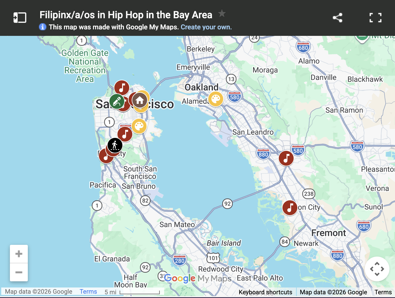 Places of Fil-Am Hip Hop in the Bay Area: An Interactive Map