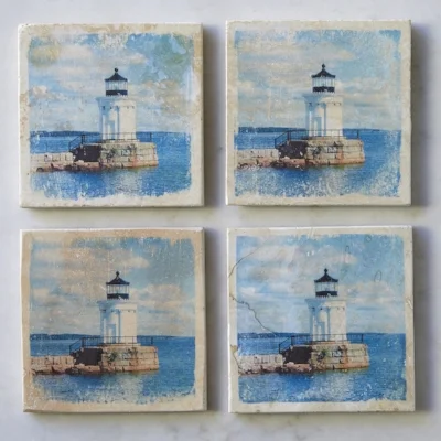 Bug Light Photo Tile Coaster
