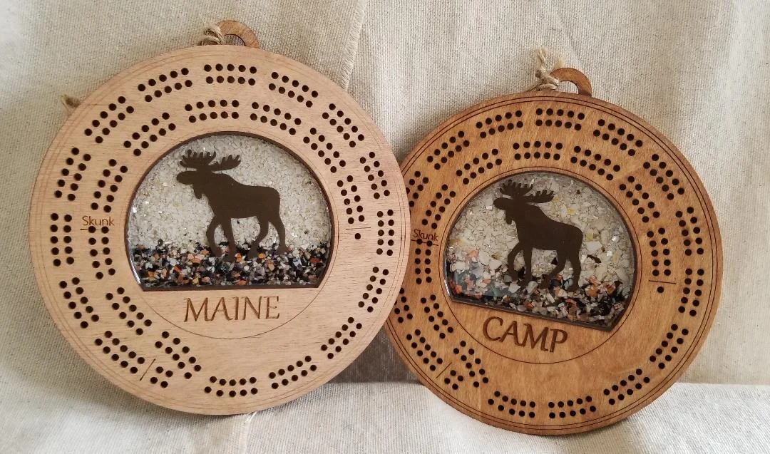 Moose Cribbage Board