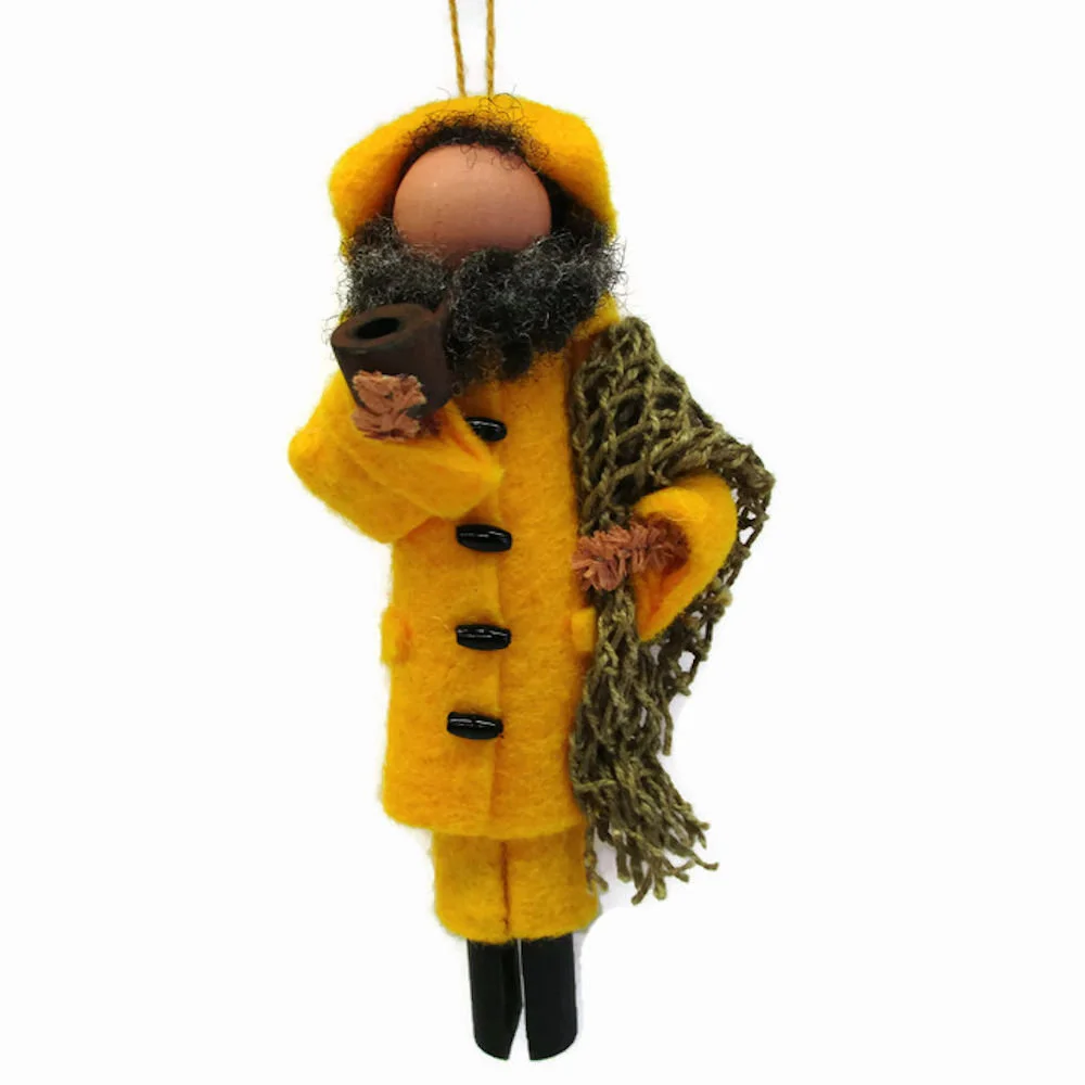 New England Fisherman Ornament