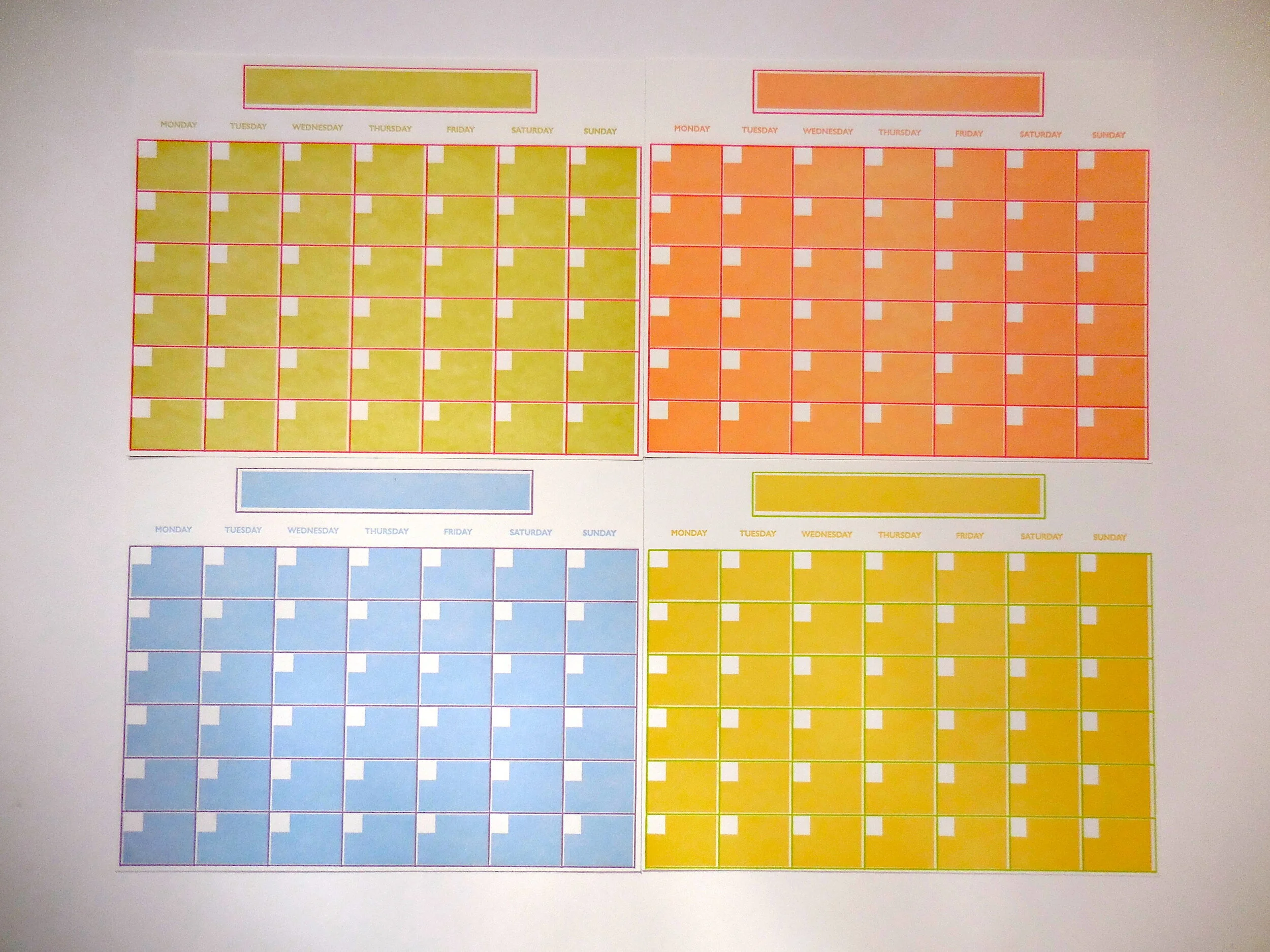 6-Week Planner, Set of 6