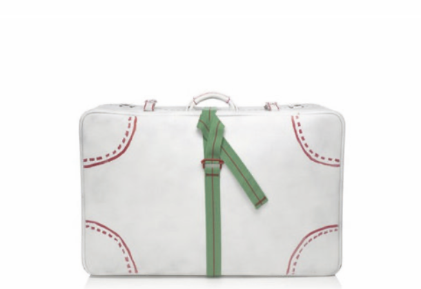 CEINTURE DE VALISE/THE TRAVEL BELT / verte et bleue
