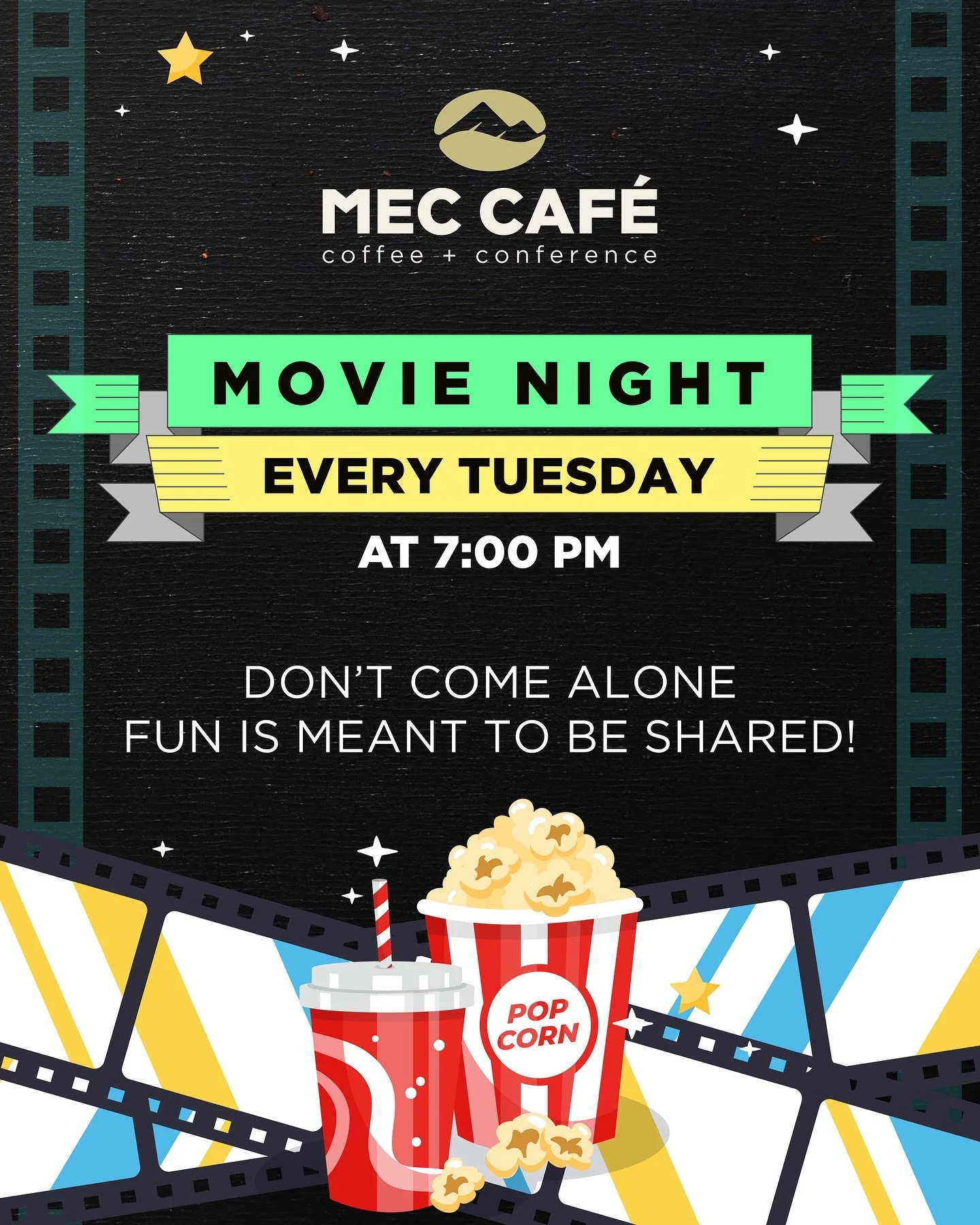 Every movie night is a ticket to another world 
P.S: The tickets are free &hellip;. 🎥📽️🎞️🍿🥤
#Meccafe #lebanon #Coffeshop 
#CoffeeVibes #DailyBrew #ButFirstCoffee 
#CafeCorner #LatteArtLove #CoffeeTime #BrewMood #EspressoYourself #CaffeineFix 
#C
