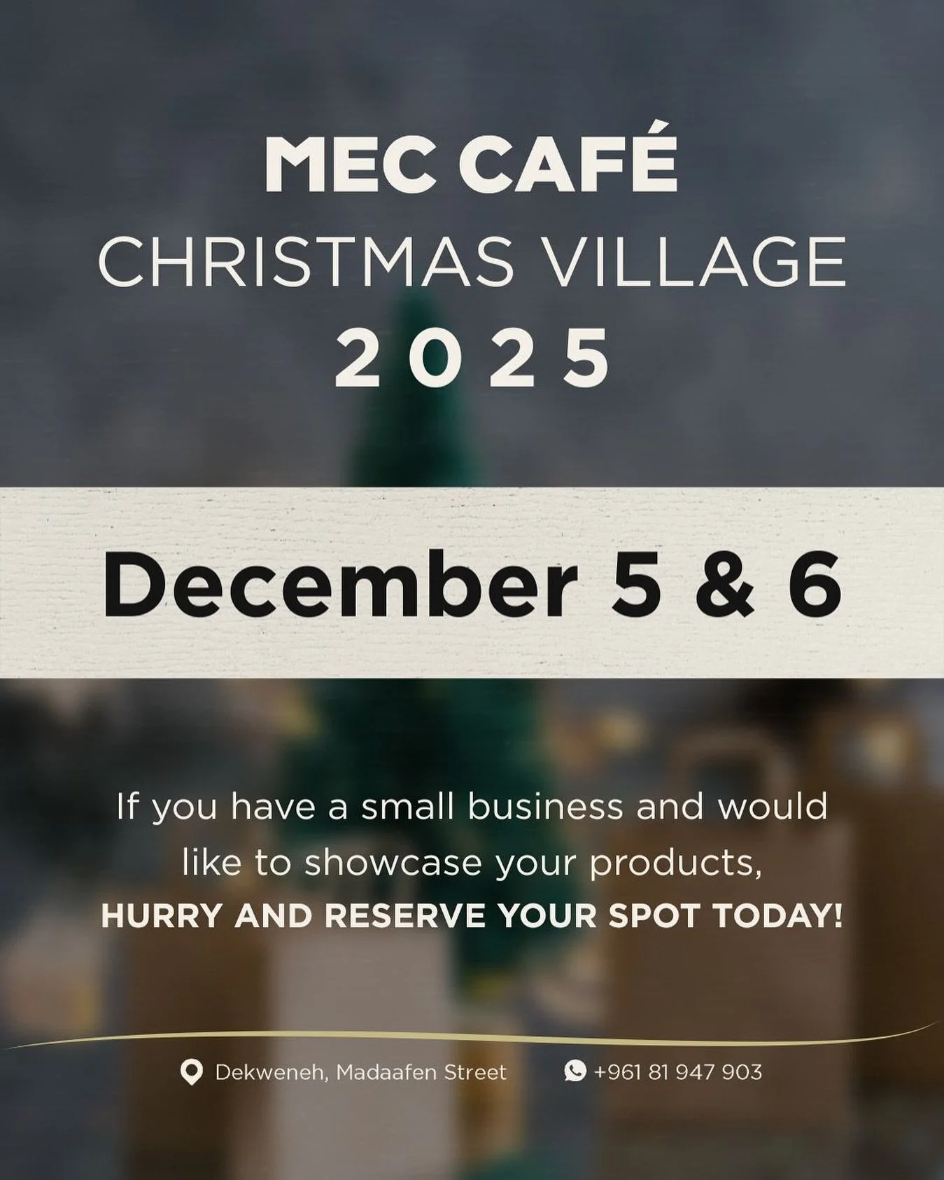 Book your spot at the Christmas Village