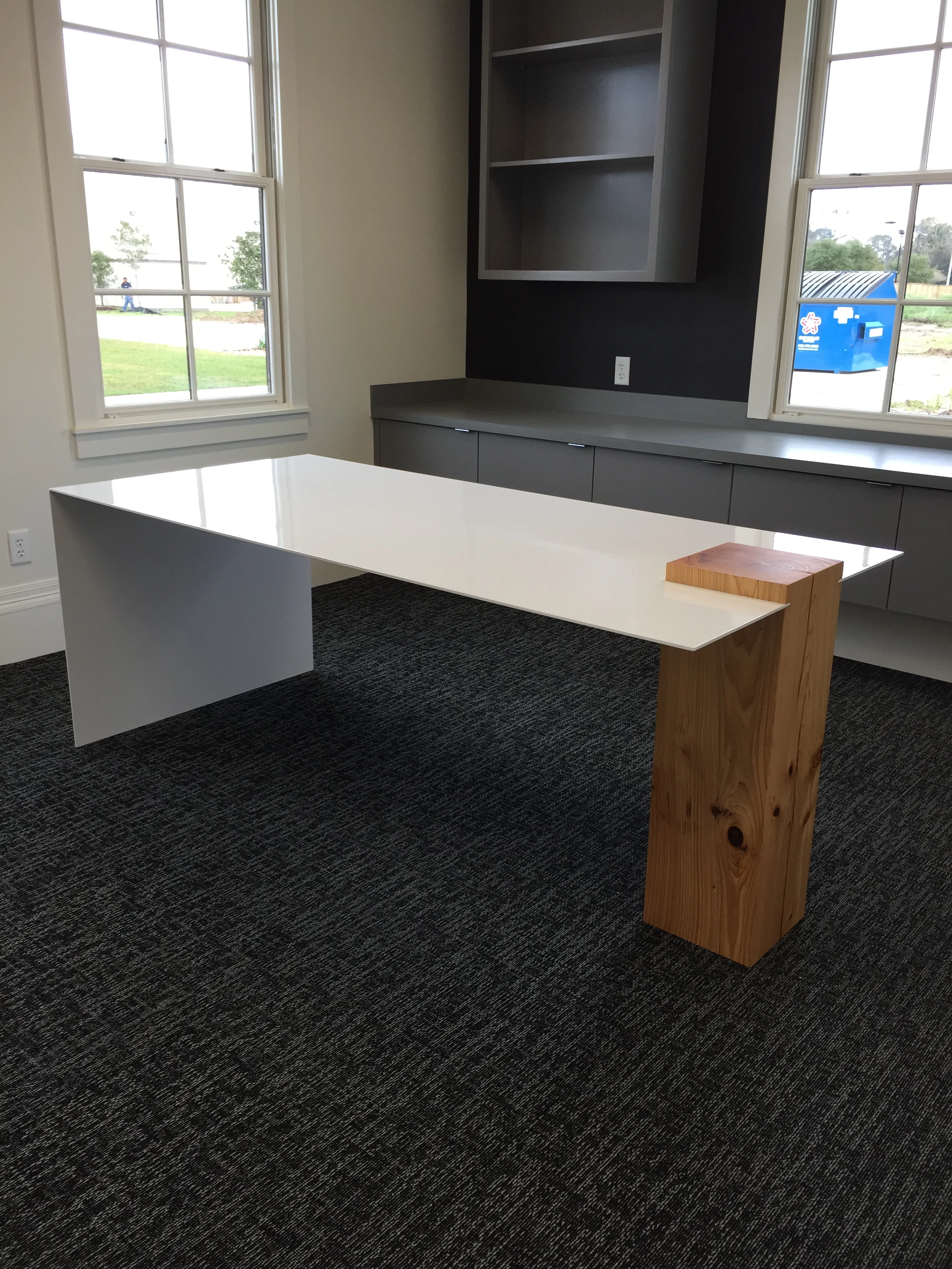 Steel and Cypress Beam Desk.JPG