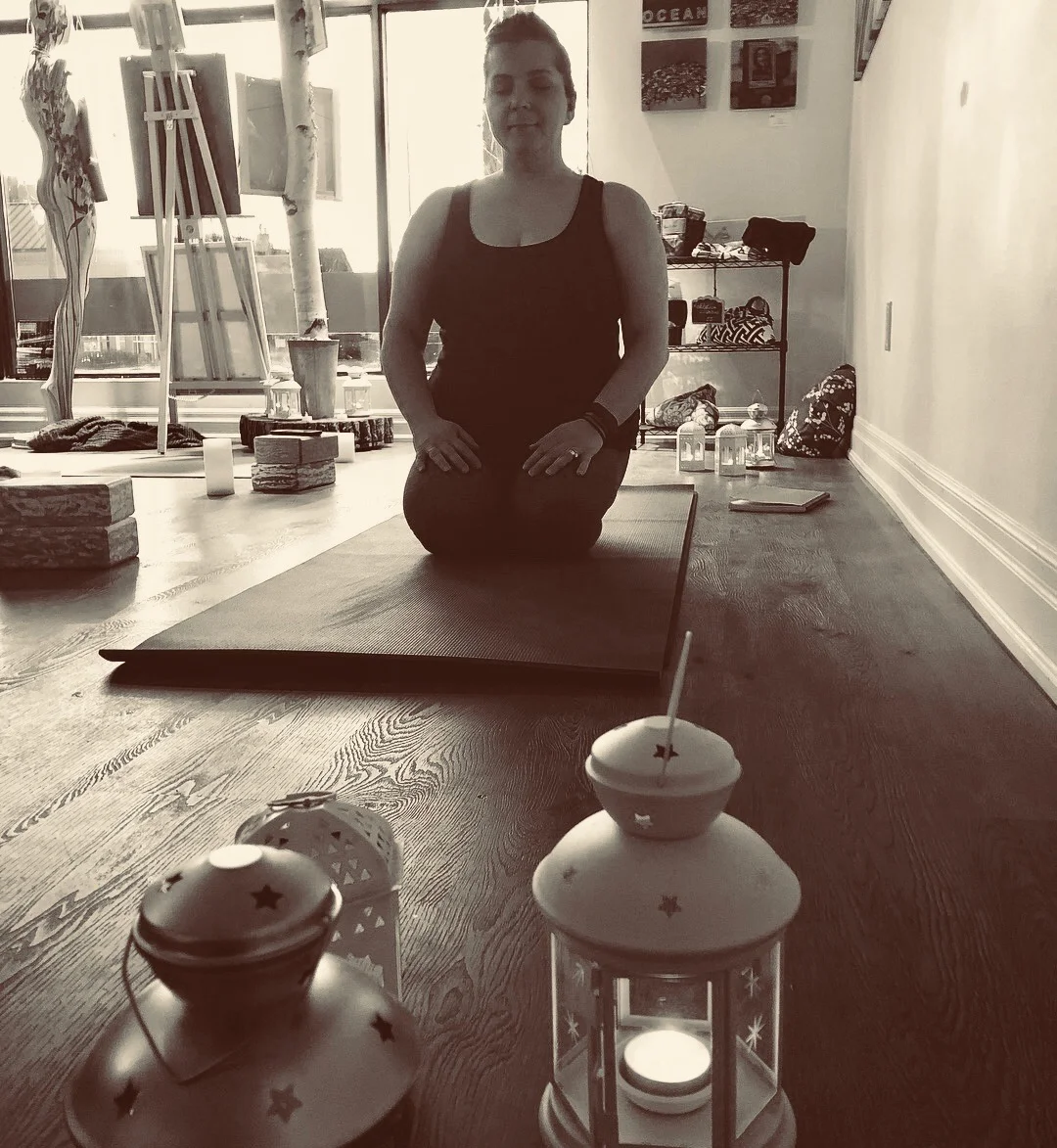 Every Wednesday evening - a gentle yoga flow in a creative studio surrounded by soft candlelight and beautiful art. Yoga instructor, Basiliki, will guide you through a 60 minute gentle flow to help reset and restore your mind, body and soul with a mid-week recharge. Share space as you move through mindful meditation, gentle yoga flow, and end the evening with calming relaxation. To book your space - text Basiliki at (647)-333-8454 Cost is $20 per class or $75 for a 5 class pass.