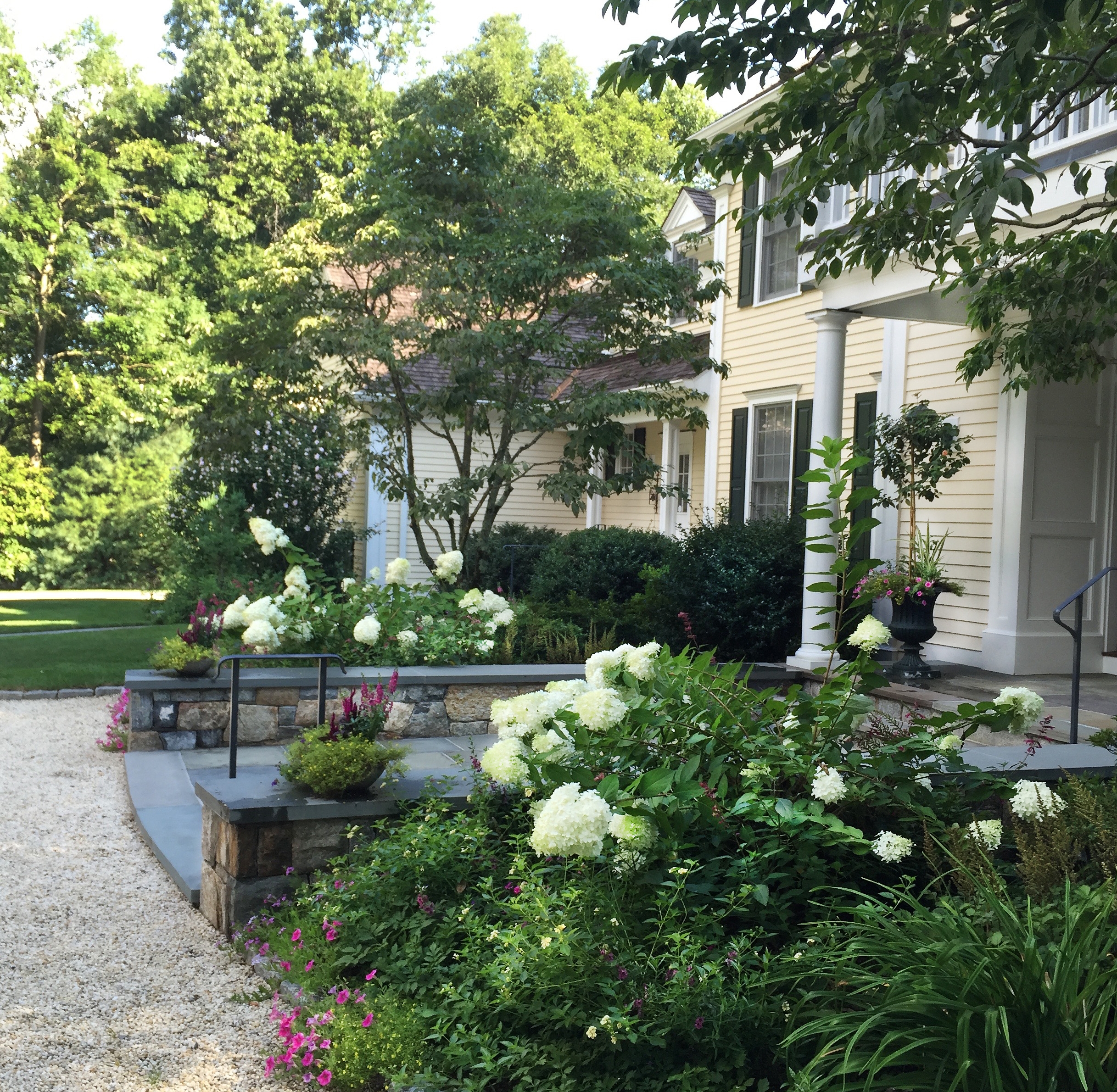 Backyard landscape design Westchester County, NY