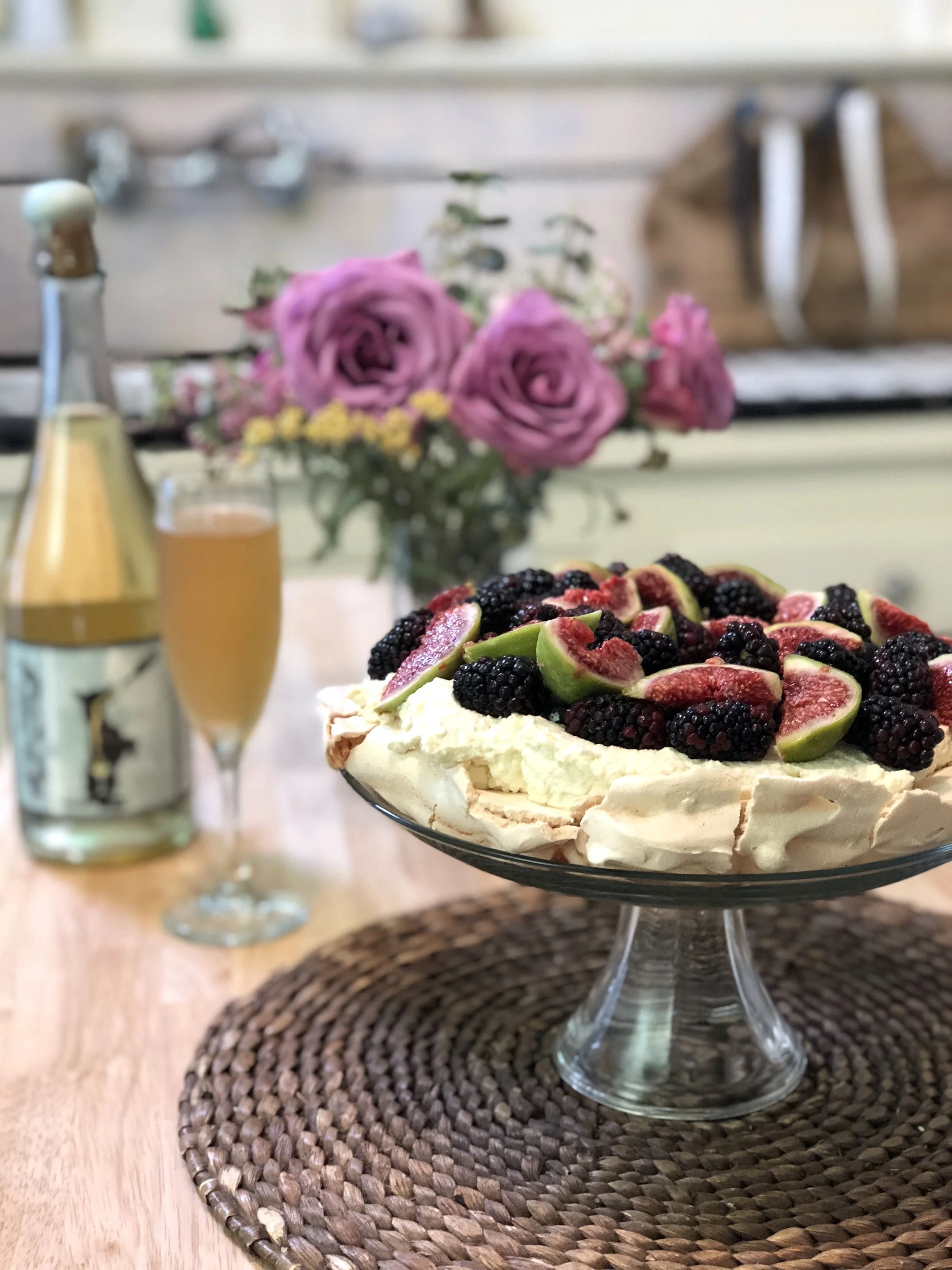 How To Make Pavlova With Rose Water and California Berries