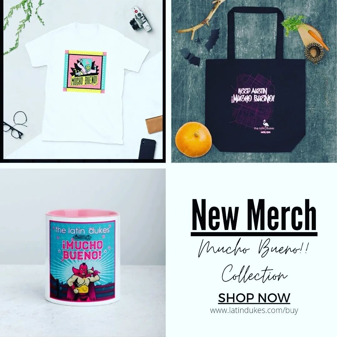 New Album and New Merch!
Check it out!
https://www.latindukes.com/buy

#newalbum #newalbumrelease #merchandise #merchandising #thelatindukes #atx #gifts #tshirt  #totebag #mug #austinmusician