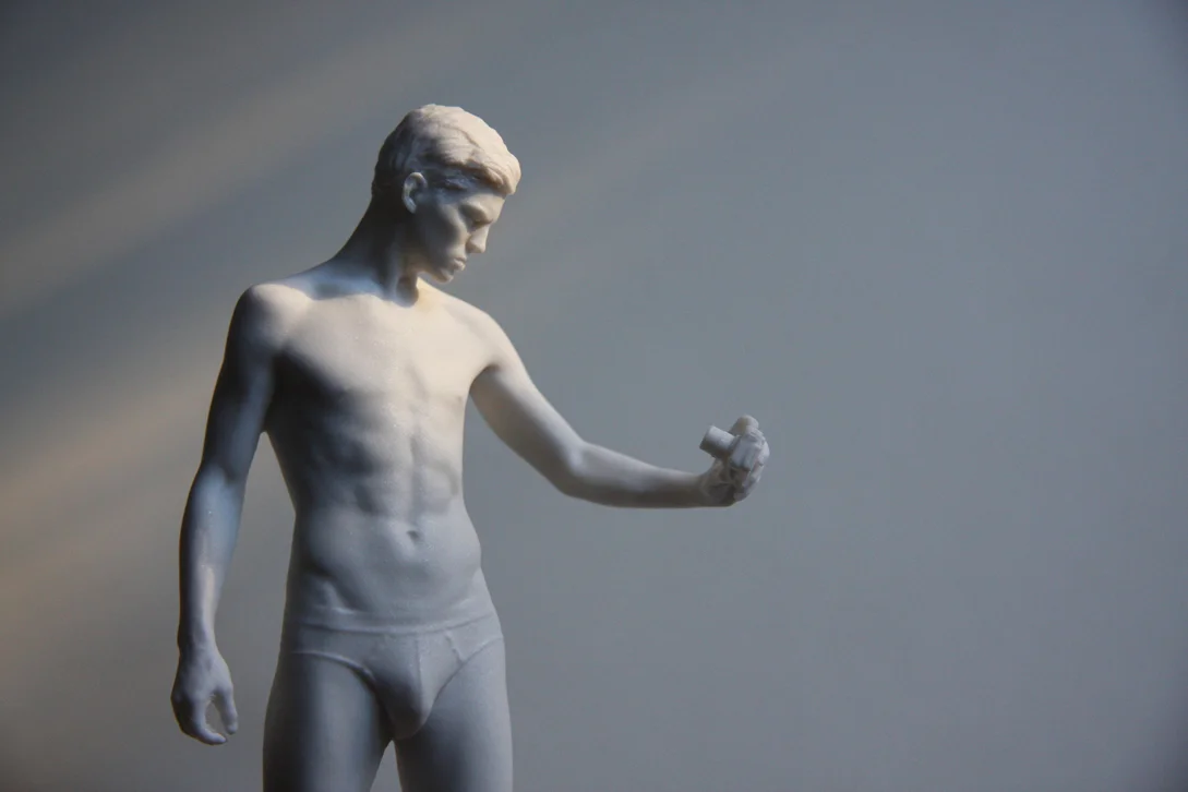 Sebastian 2017 Carrara marble 8.5 × 3 × 3.75 in / 21.6 × 7.6 × 9.5 cm Edition of 10 + 2AP Signed and numbered on the base of the feet