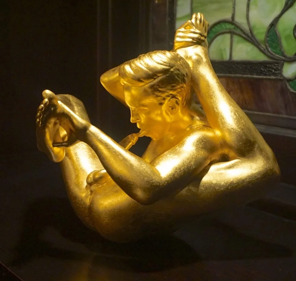  Epoxy resin, 24k gold leaf 