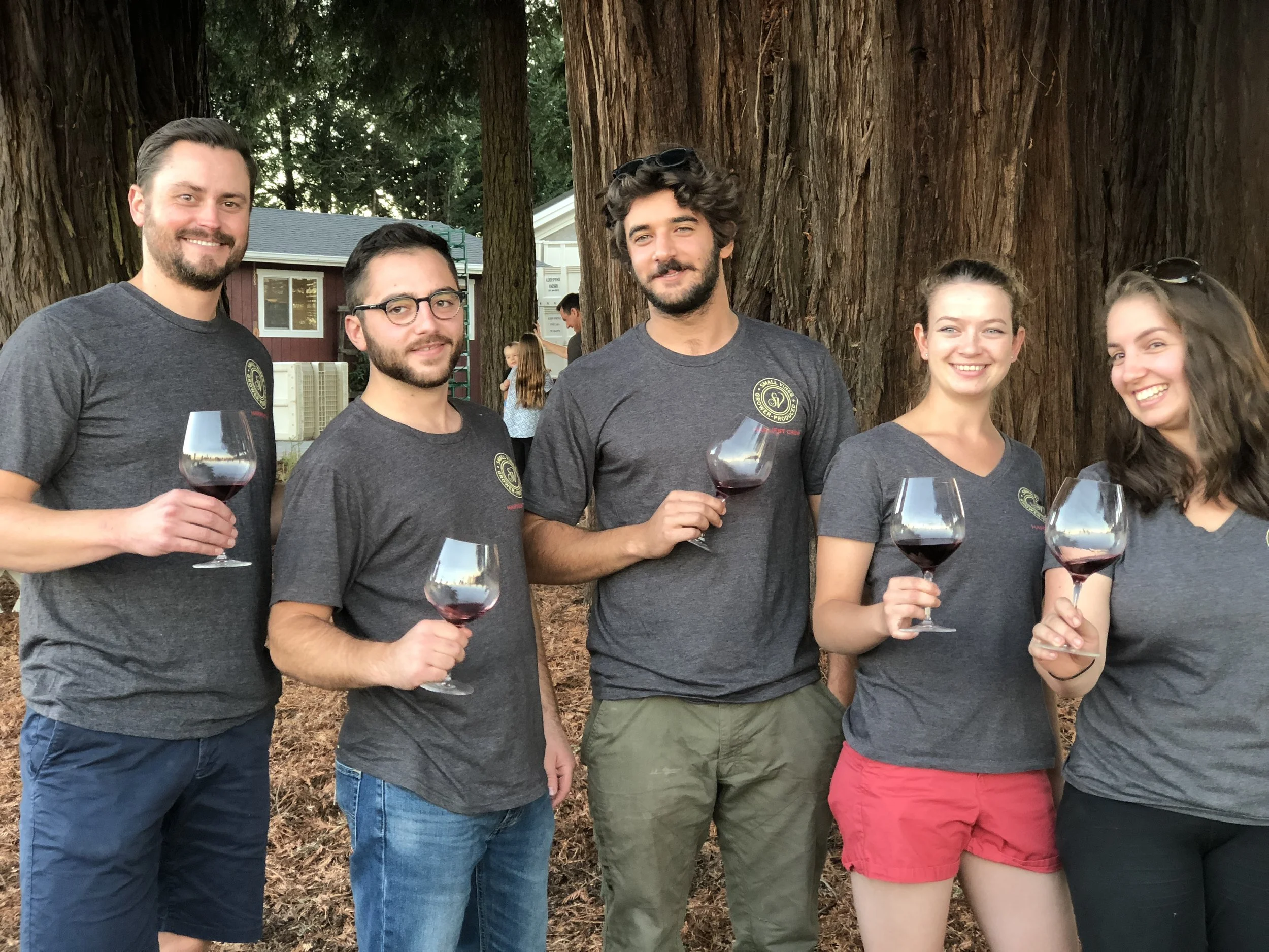 Jason and the interns - Small Vines California