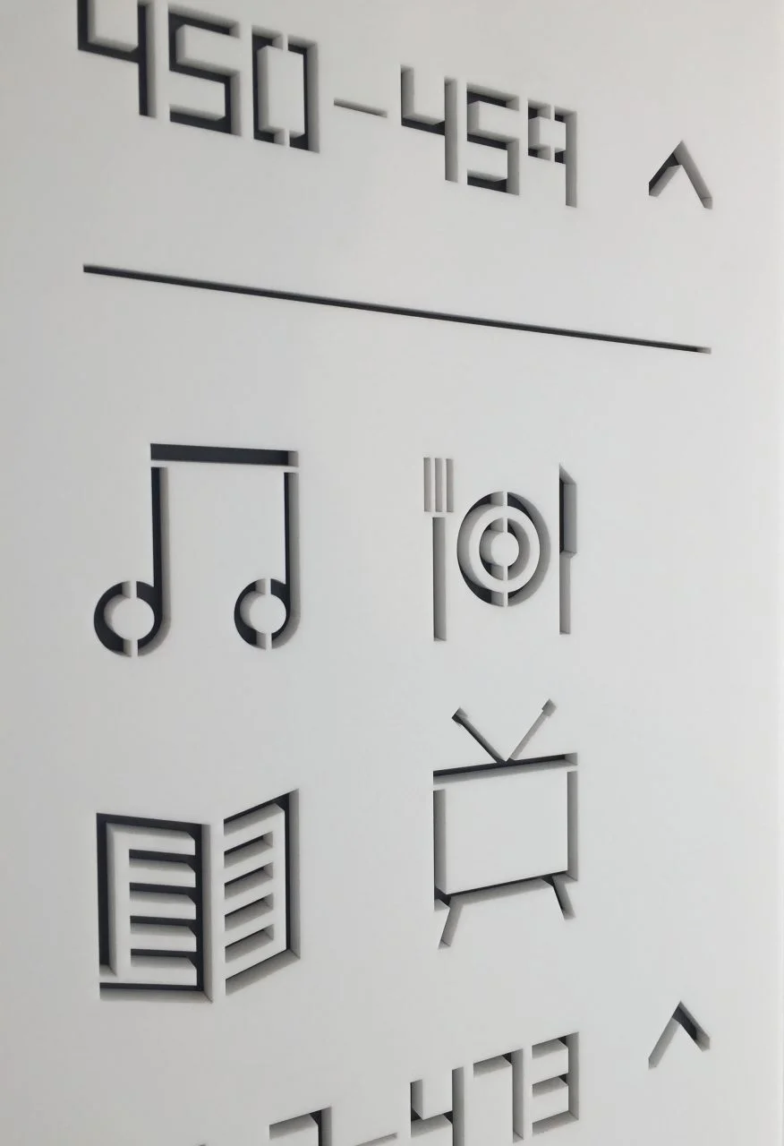  Directional signage / icon details 