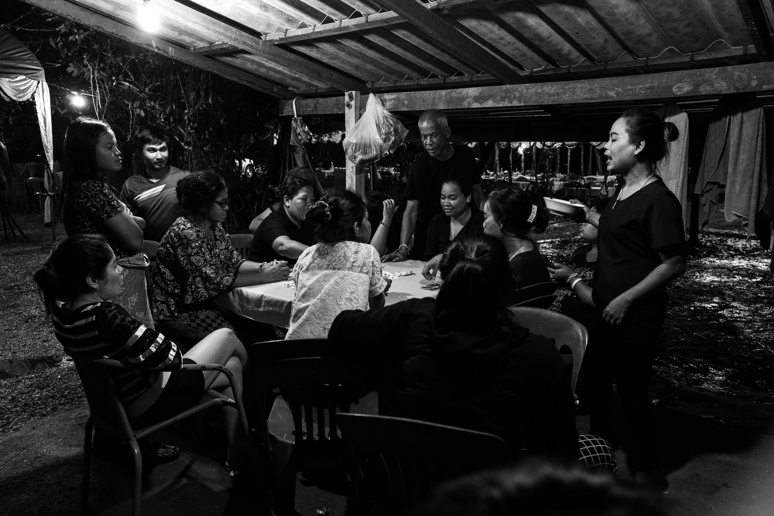 Most of the siblings reunited for a last goodbye to the late father