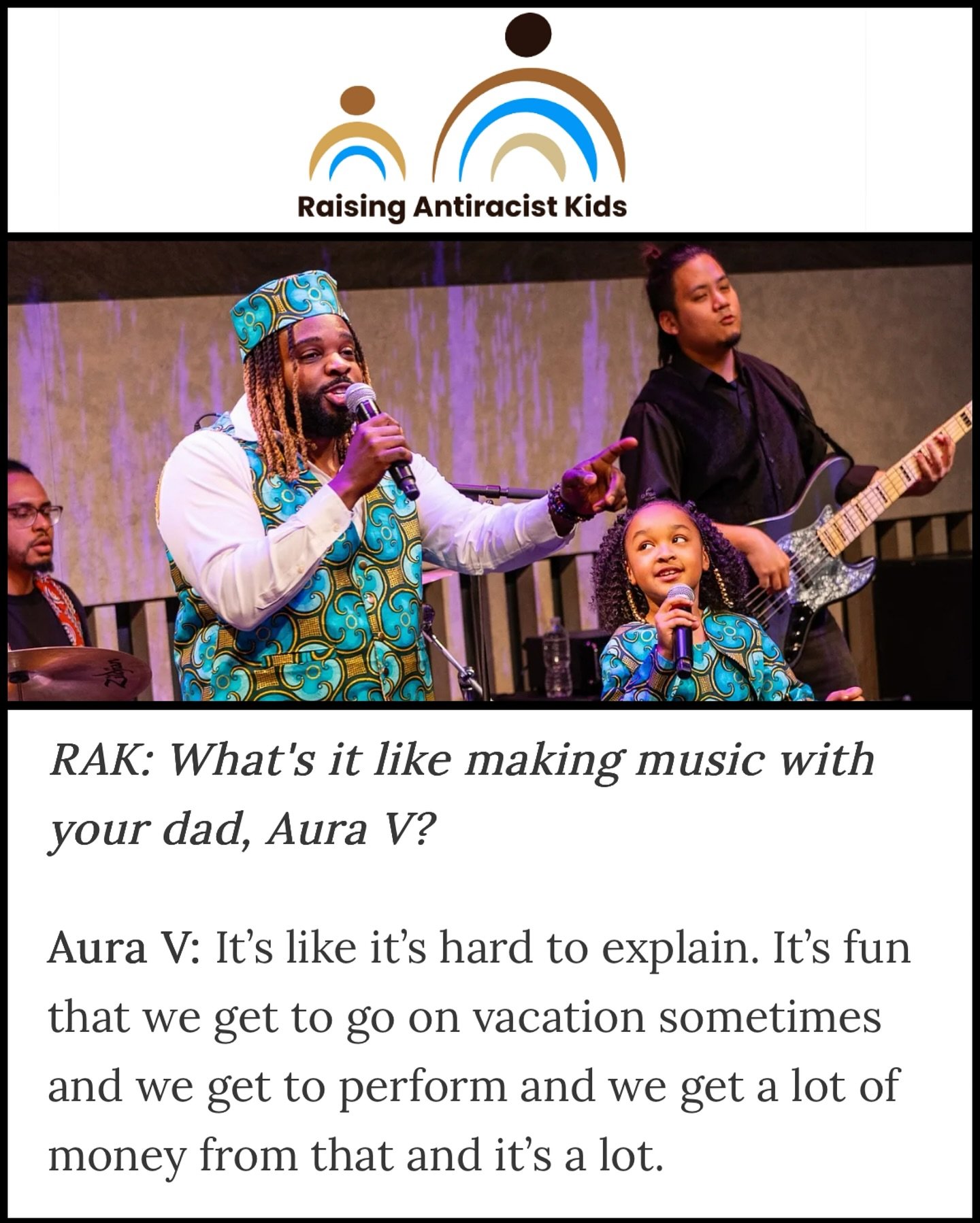 Aura has no filter 😂 Full interview with @tabithastb 🙌🏾 #antiracist #antiracism #positiveparenting