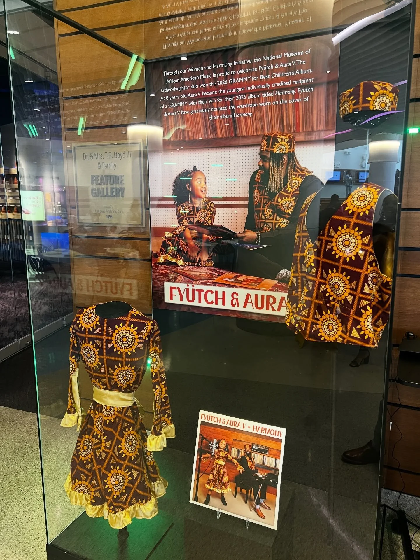 History. Legacy. Black Excellence.
The National Museum of African American Music added our album outfits to their permanent collection to celebrate our album and Aura making history. I can&rsquo;t even describe how honored I feel to be apart of the l
