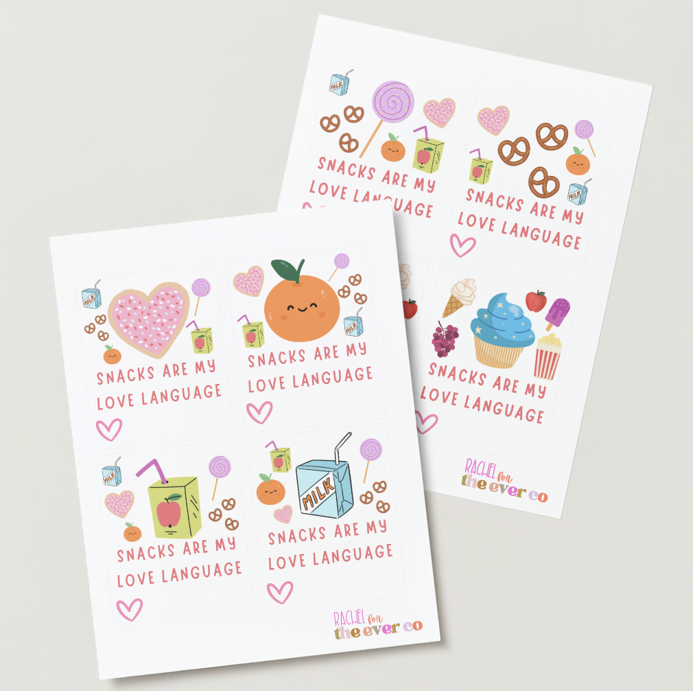 VALENTINES PRINTABLES 2025 — RACHEL FOR THE EVER CO