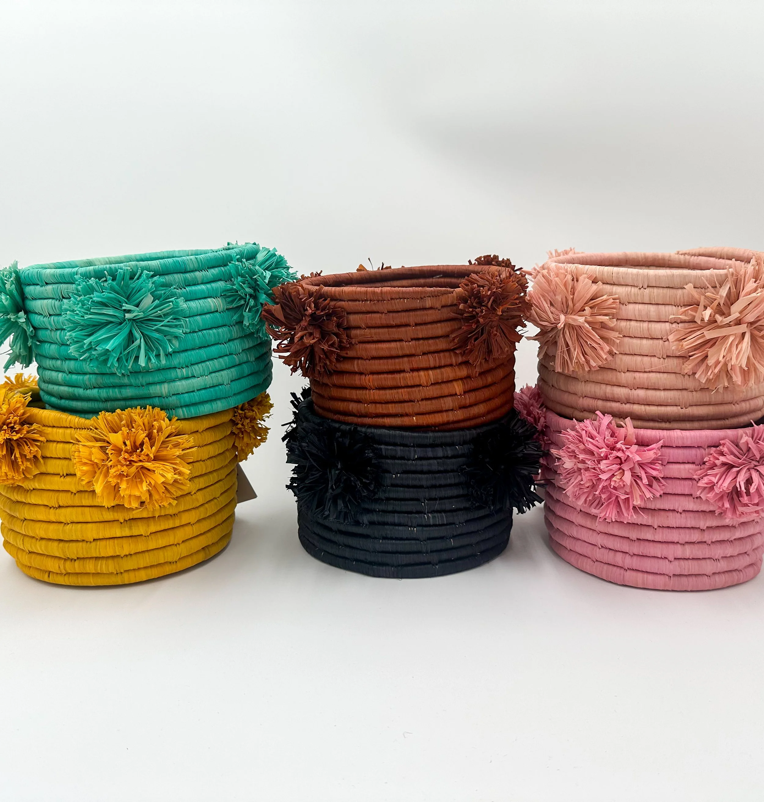 POM ROSE WOVEN BASKET