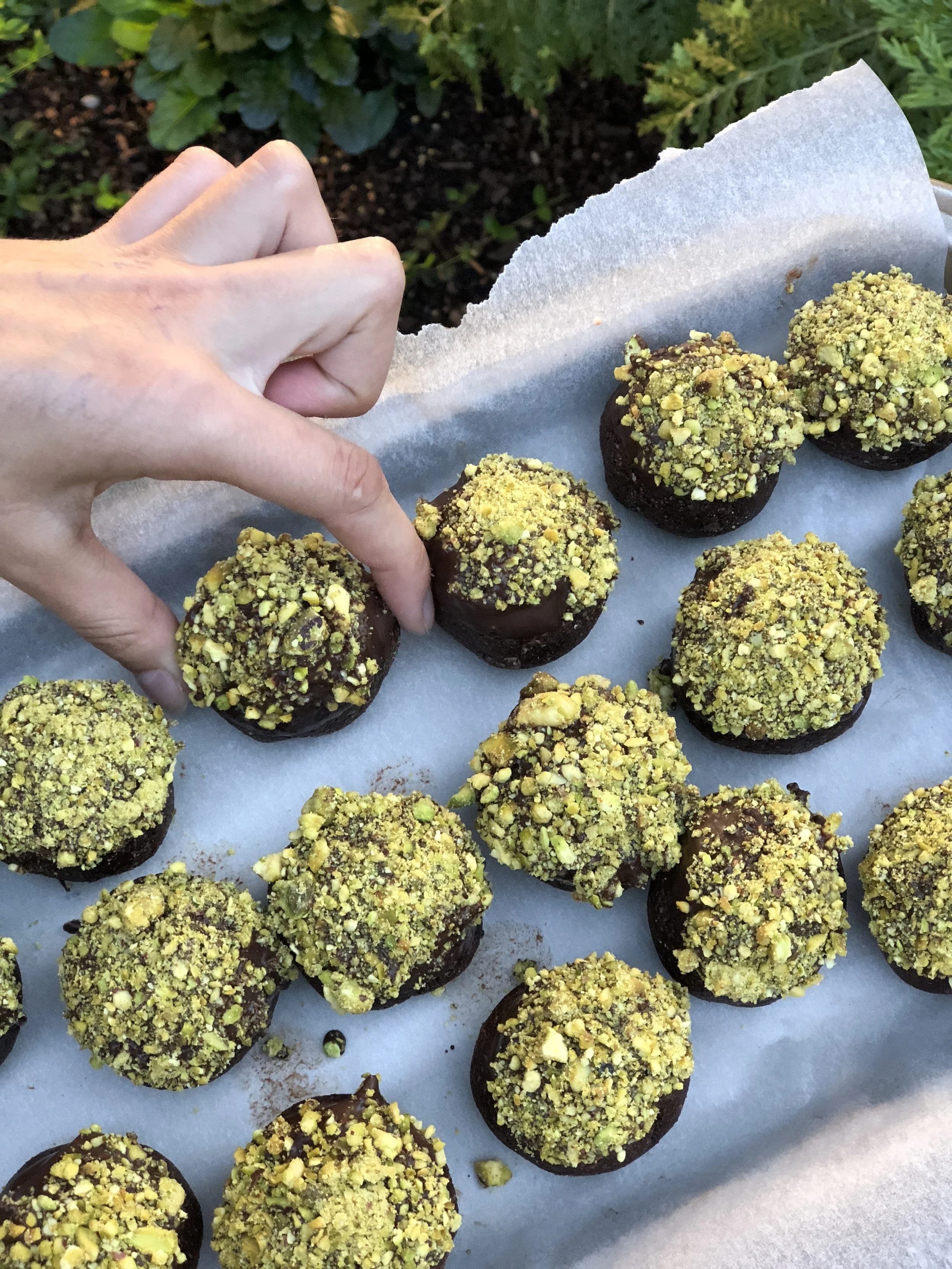 Chocolate & Pistachio Bliss Balls