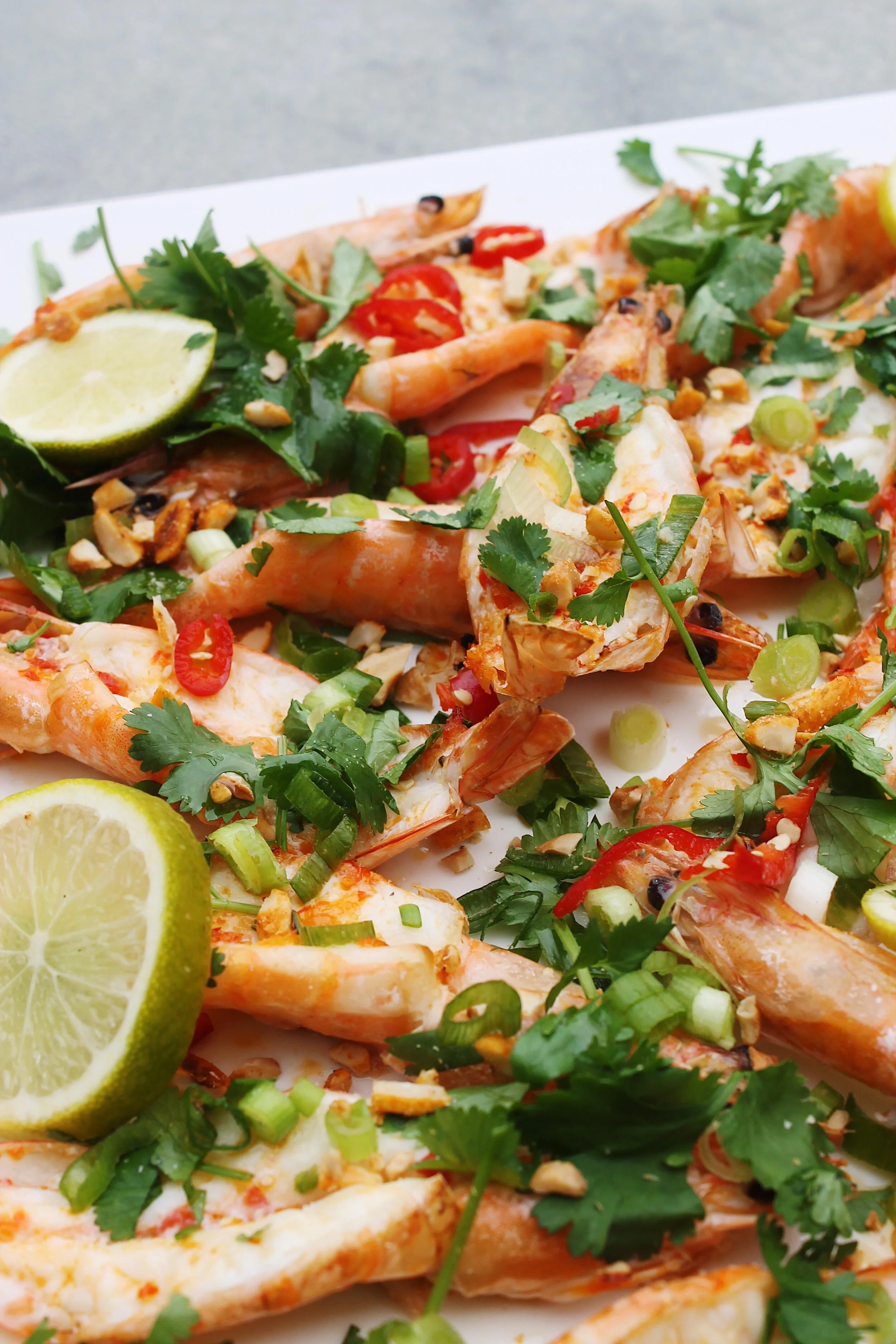 Spicy Garlic and Chilli Prawns
