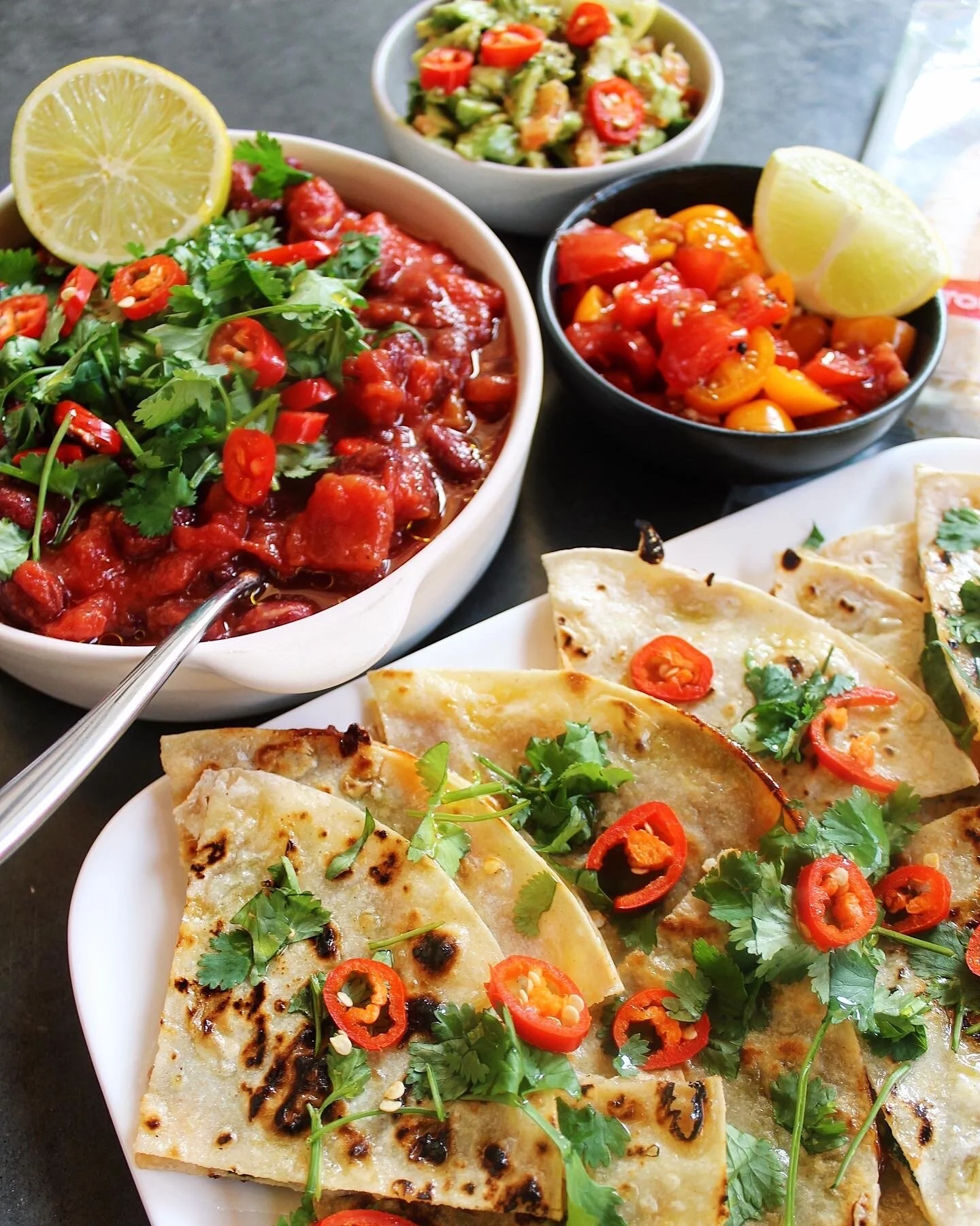 Spicy Vegetarian Quesadillas