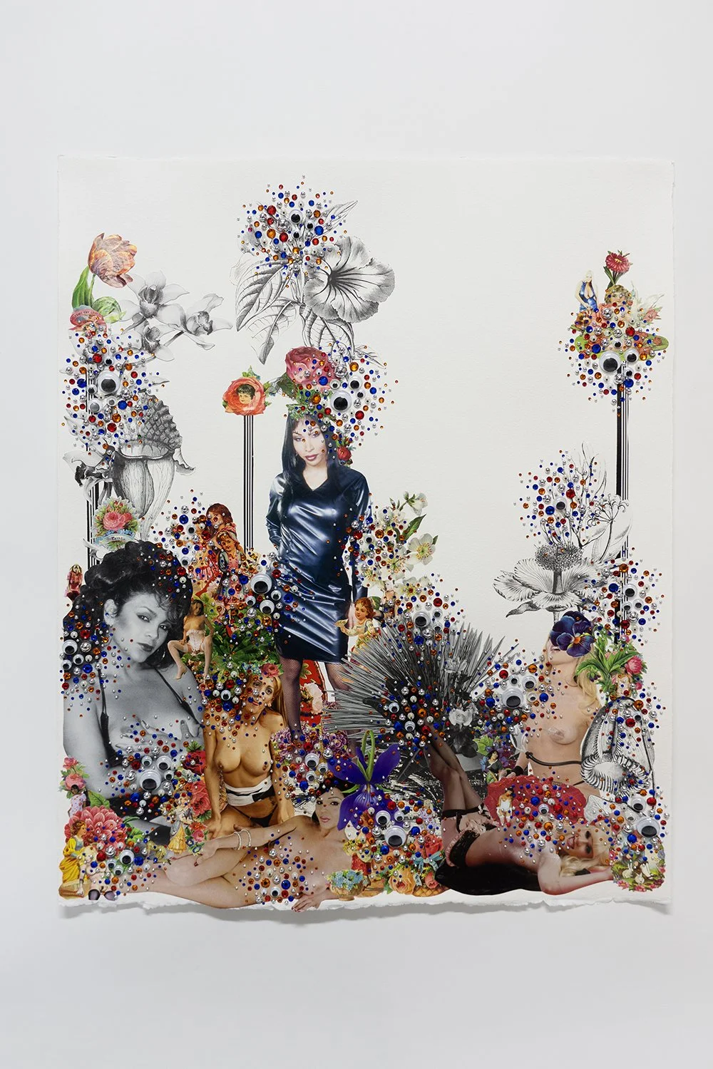 Untitled, 2024, Collage on paper, 20 × 16”