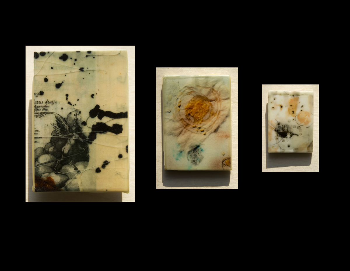 Bits (details), archival pigment prints, resin, wax, foam core