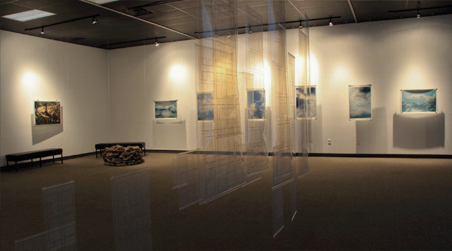 Invisible City (installation view ), Stephanie Ann Roper Gallery, Frostburg State University, MD