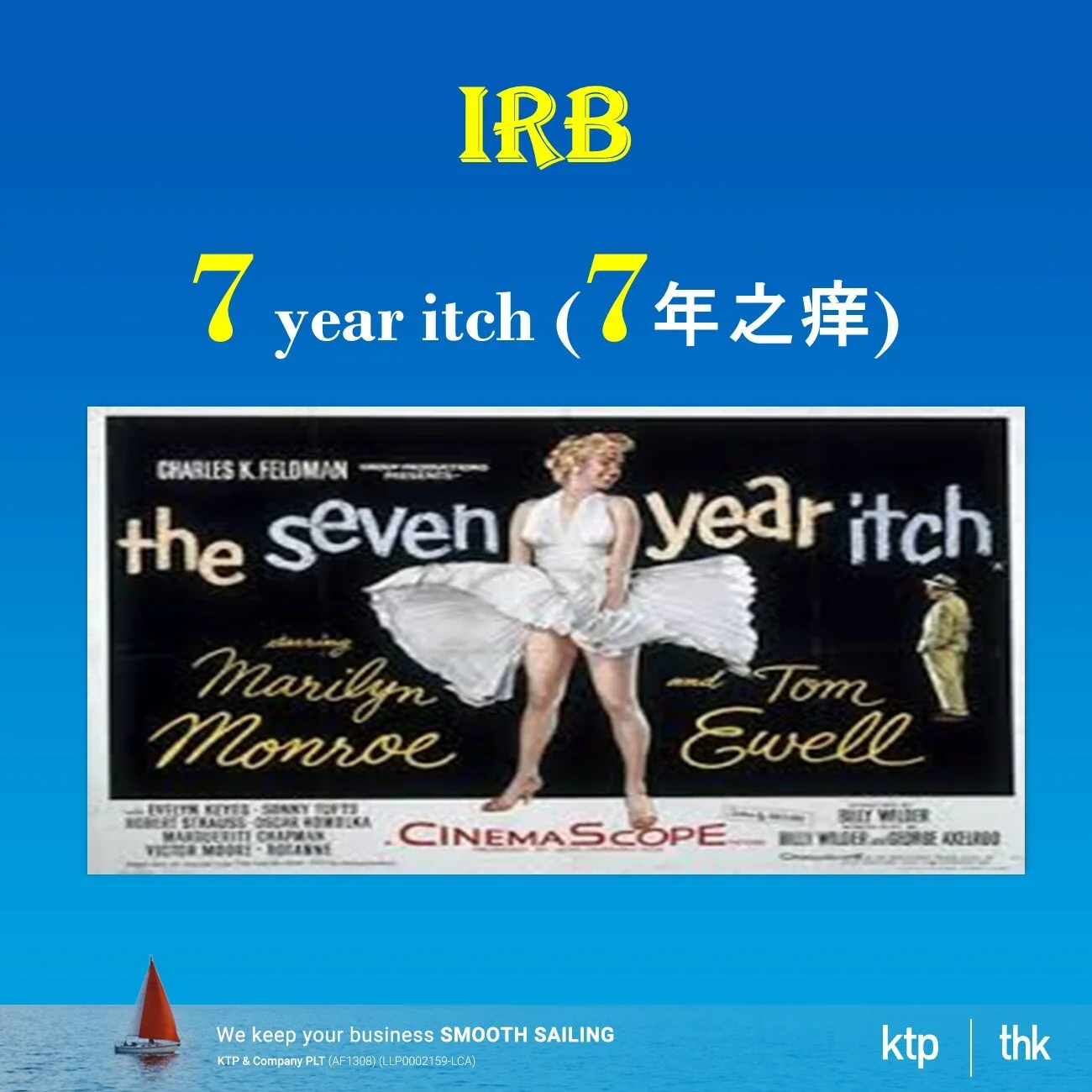 Marilyn Monroe "7 year itch" movie to remind taxpayer on keeping sufficient record !